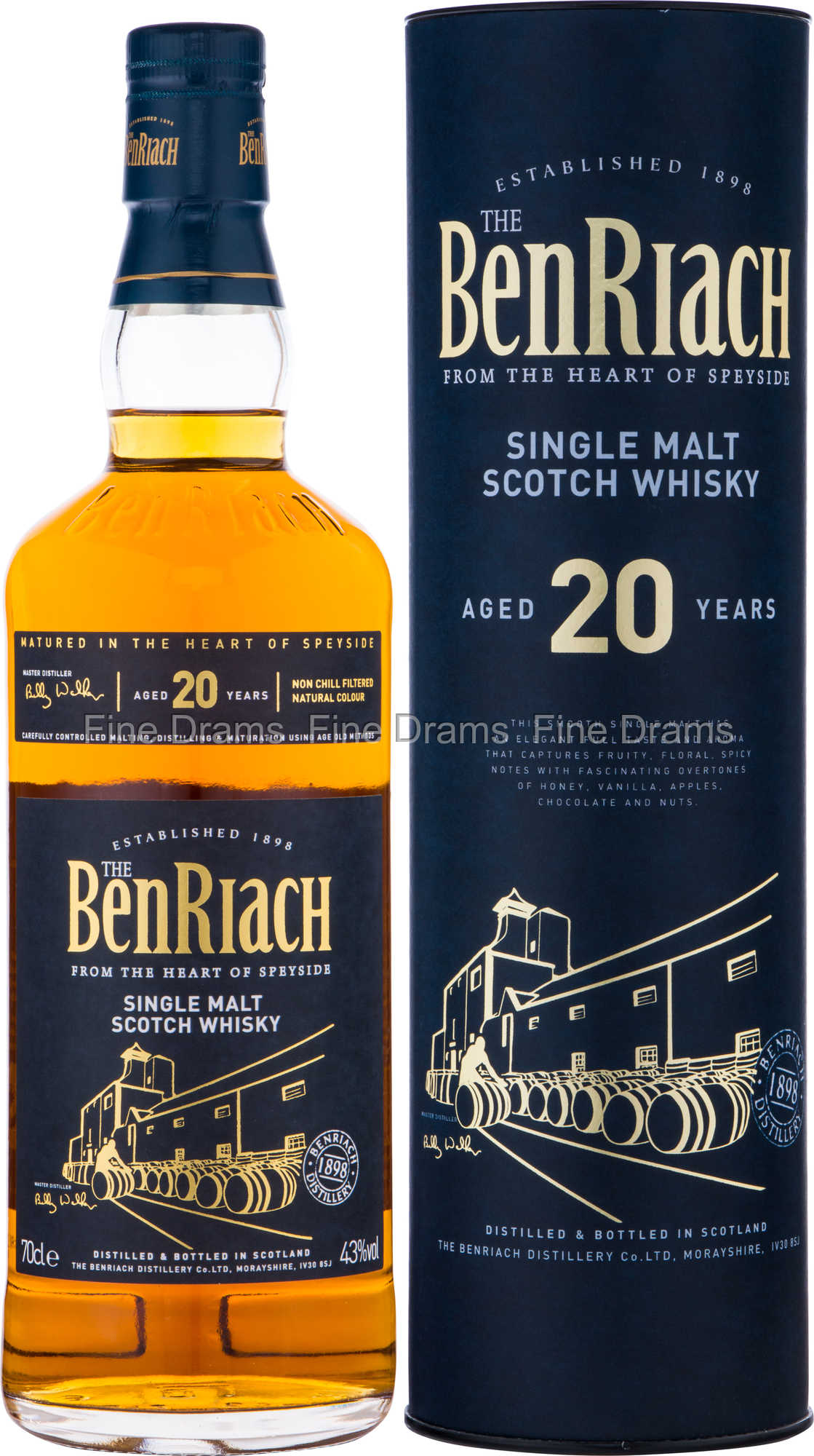 ウイスキー　BenRiach 20年　旧ボトル BenRiach 20 Year Old Scotch Single Malt Whisky