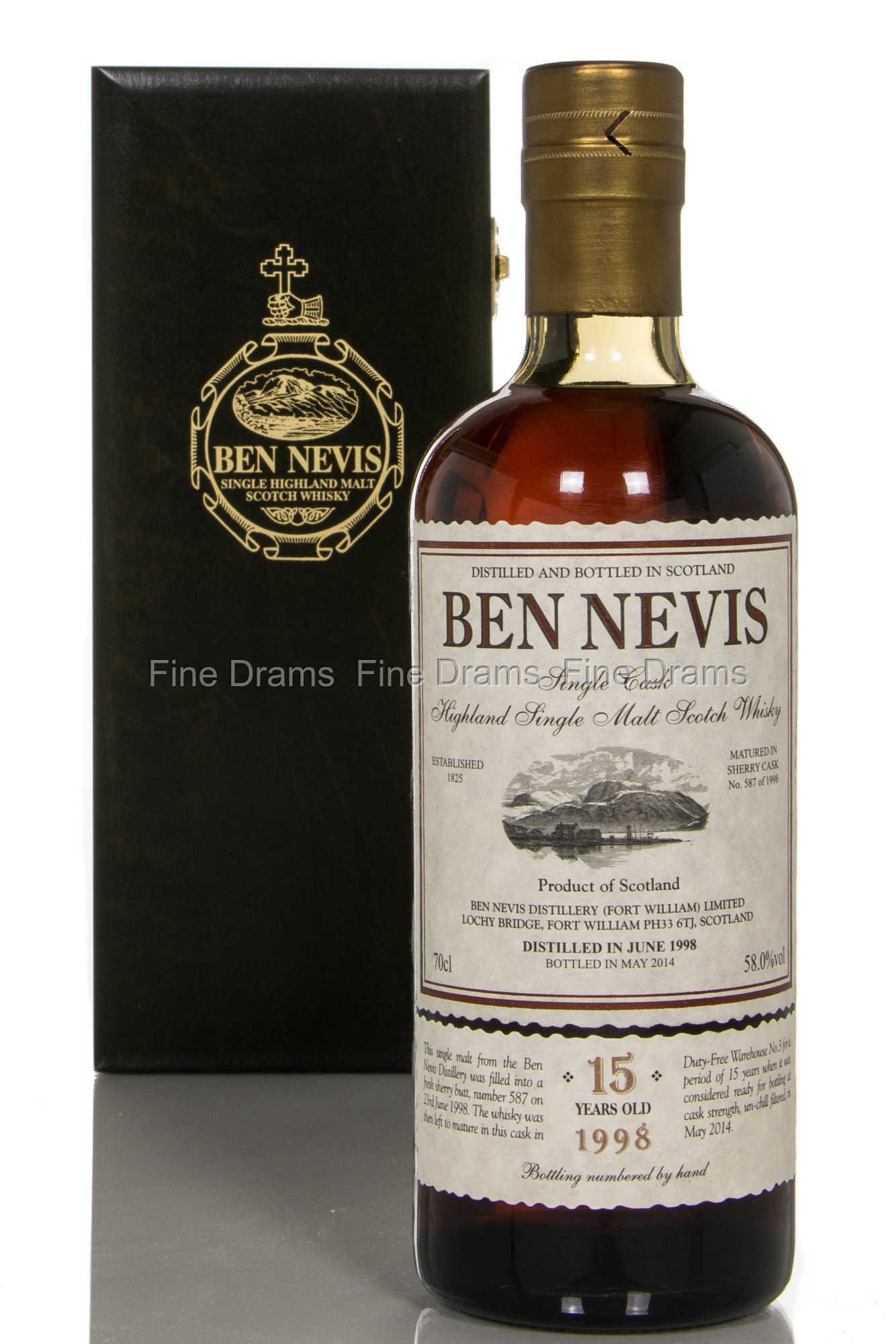 Ben Nevis 15 Year Old 1998 Scotch Single Malt Whisky (Cask #587)