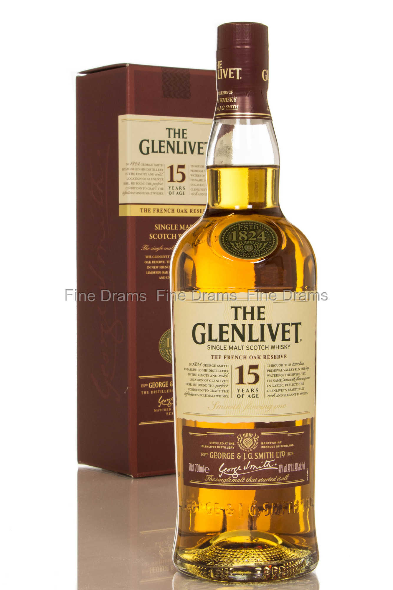 Glenlivet 15 Year Old French Oak Scotch Single Malt Whisky
