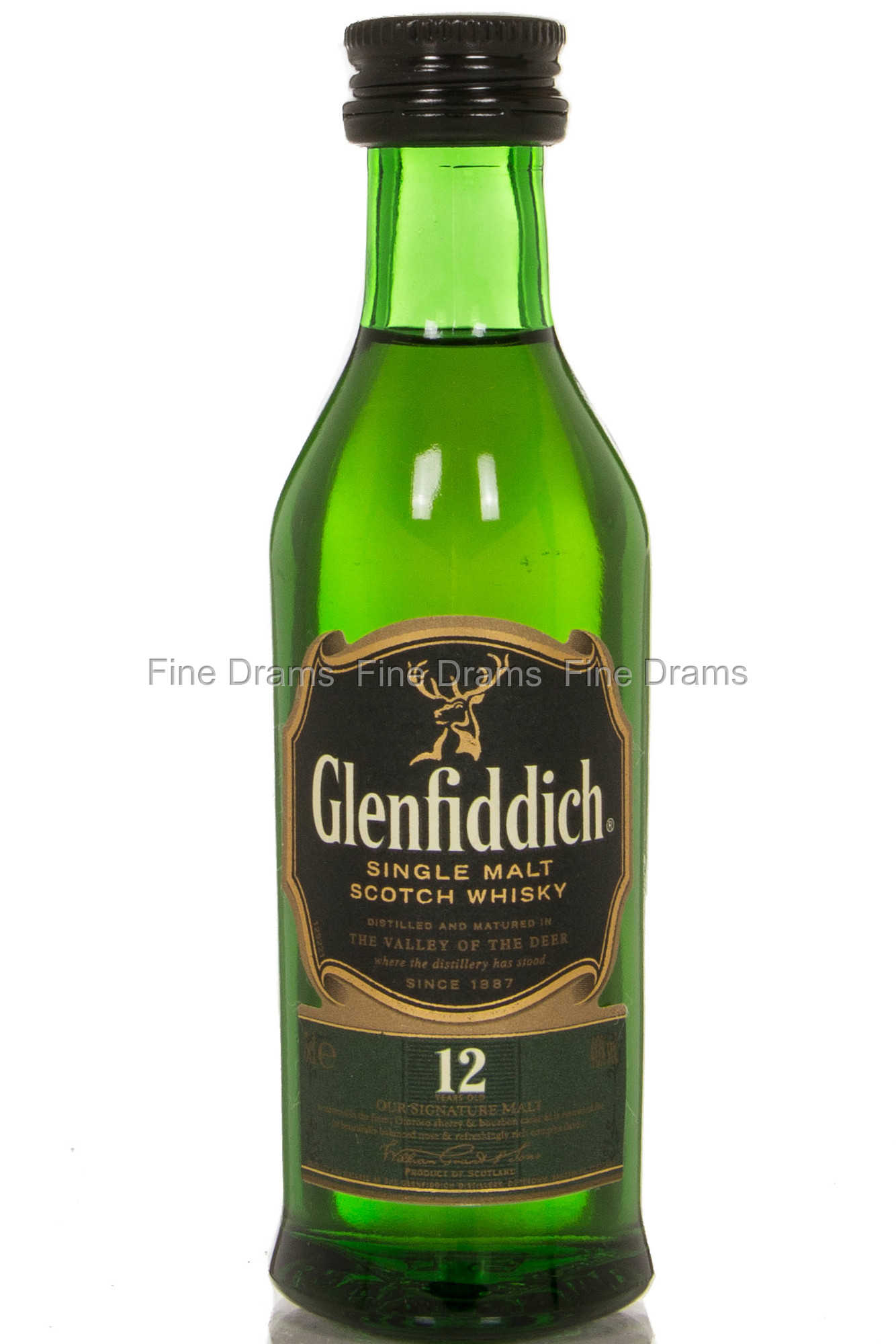 Glenfiddich 12 Year Old Miniature Scotch Single Malt Whisky