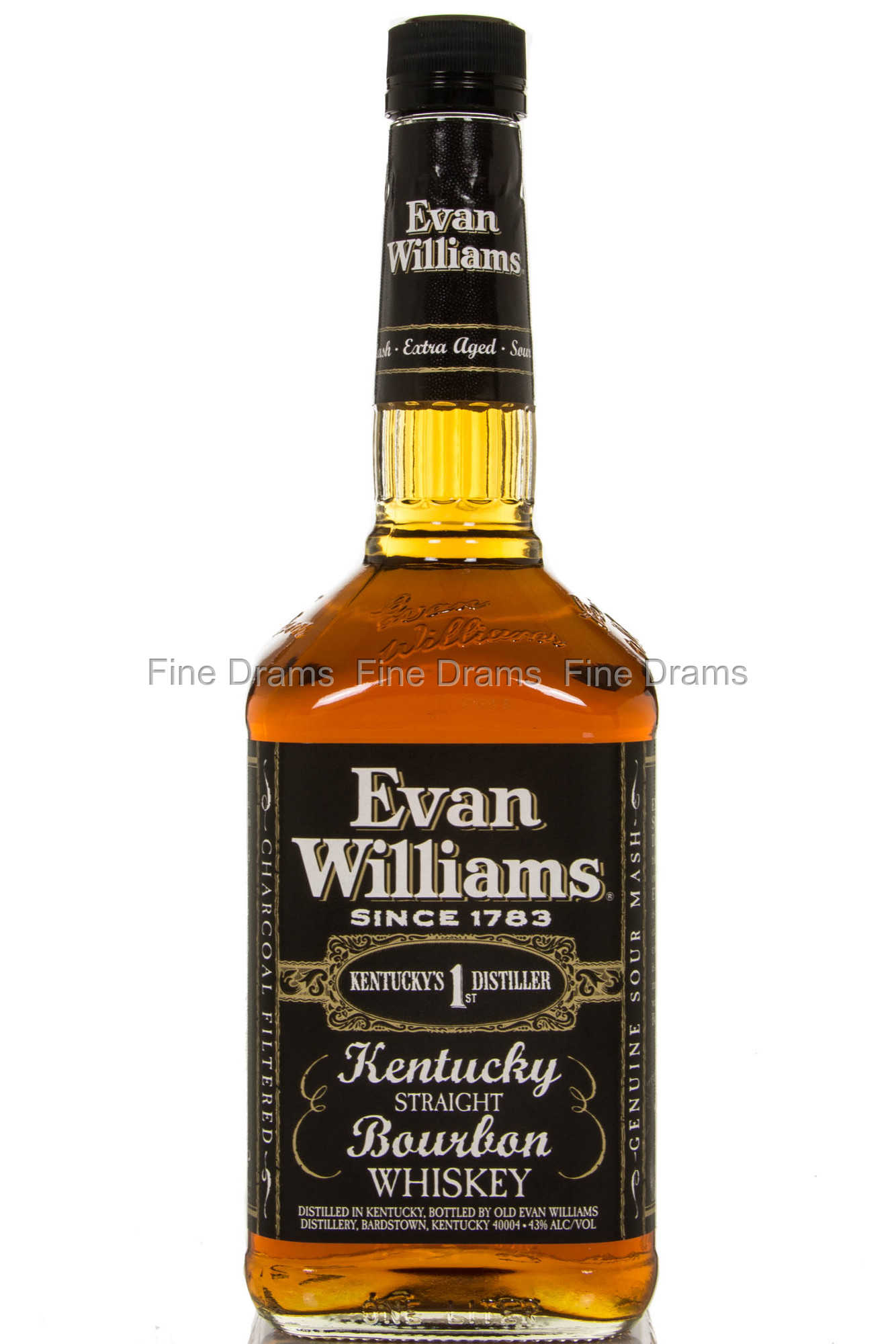 Source. evan williams bourbon whiskey. www.finedrams.com. 