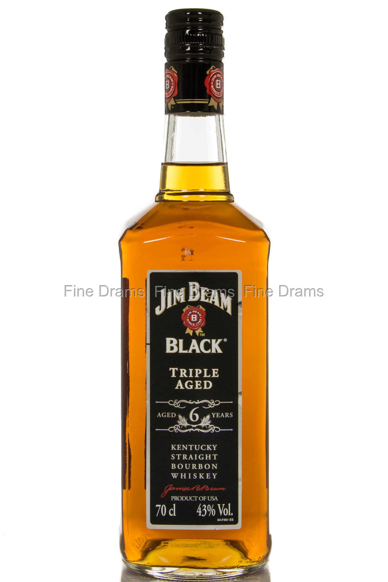 6 Black Jim Year Beam Old Whiskey Bourbon