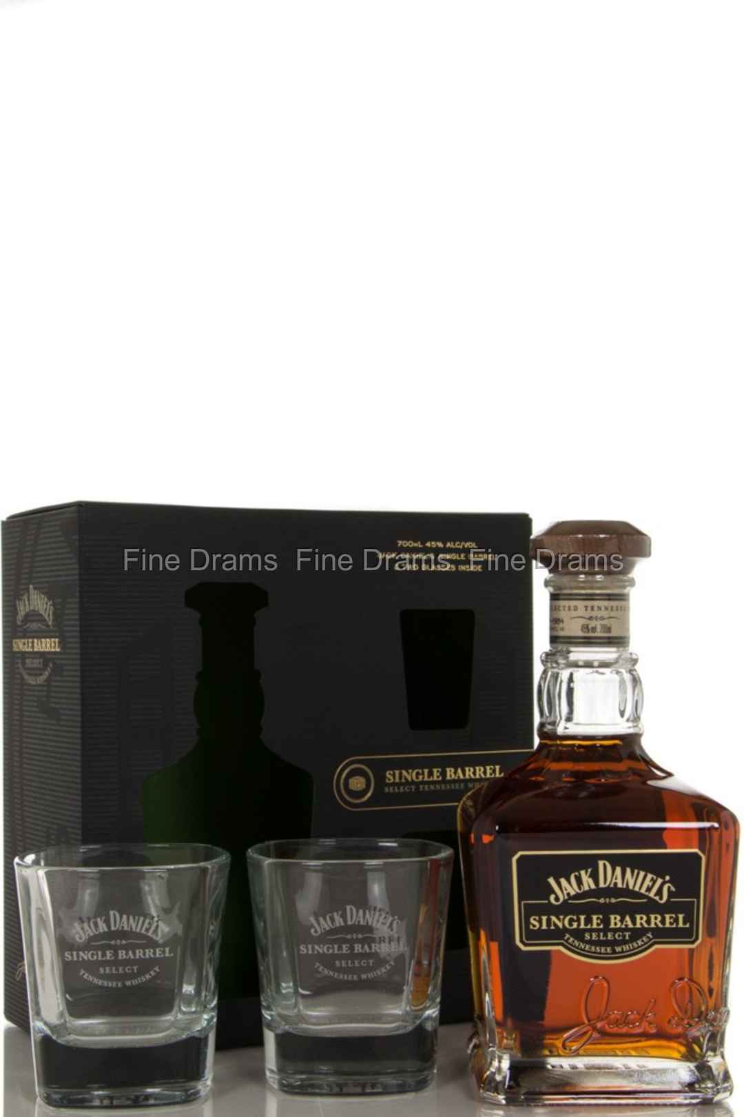 Jack Daniels Single Barrel Gift Pack / 2 Glasses Whiskey