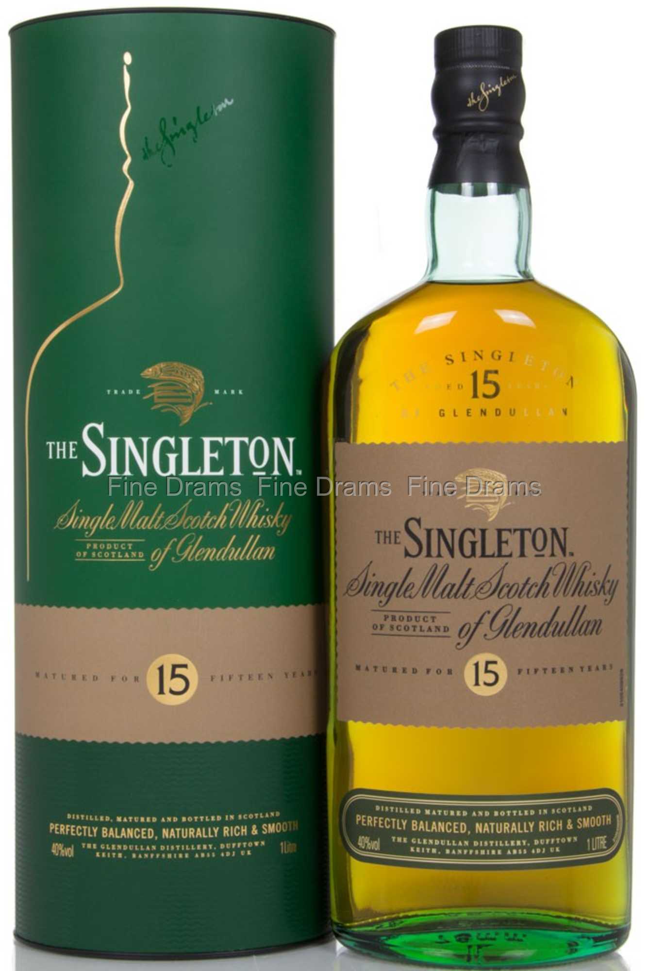 Singleton of Glendullan 15 Year Old Whisky (1 Liter)