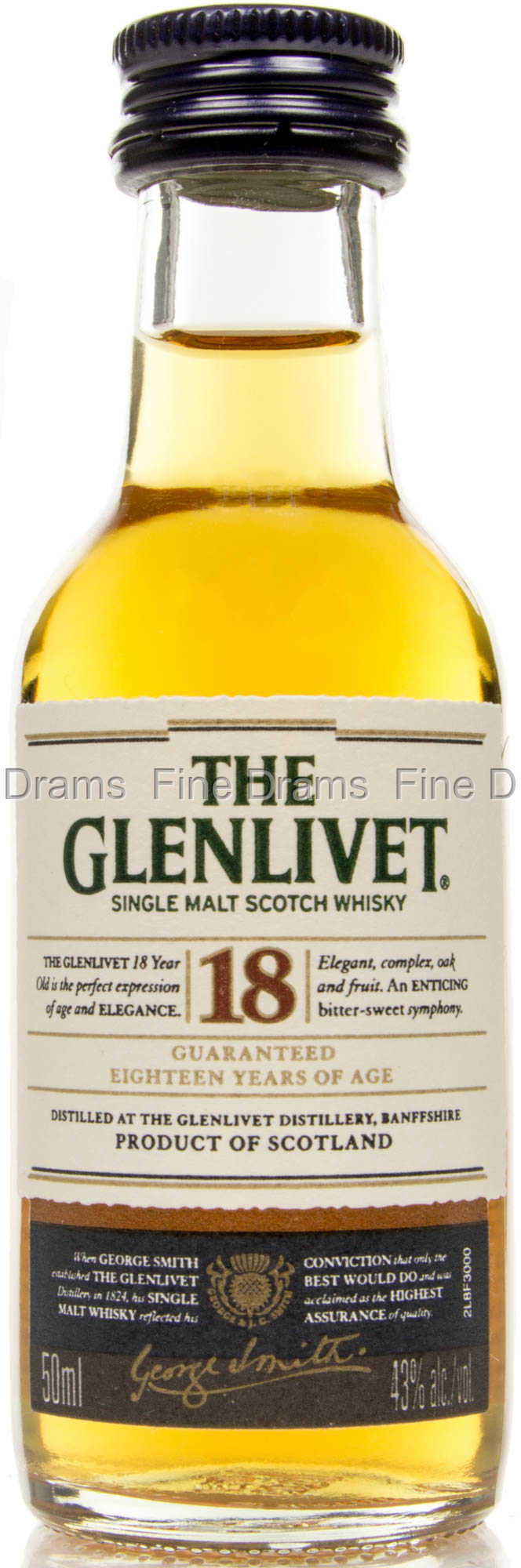 Glenlivet 18 Year Old Whisky Miniature