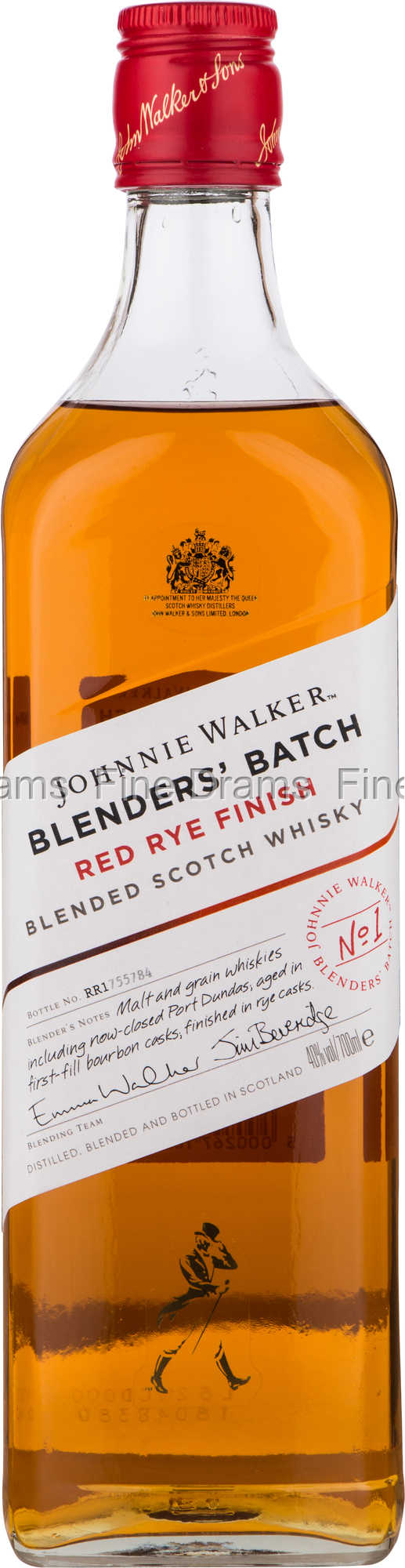 Omkleden Verantwoordelijk persoon cultuur Johnnie Walker Blenders Batch Red Rye Finish Whisky