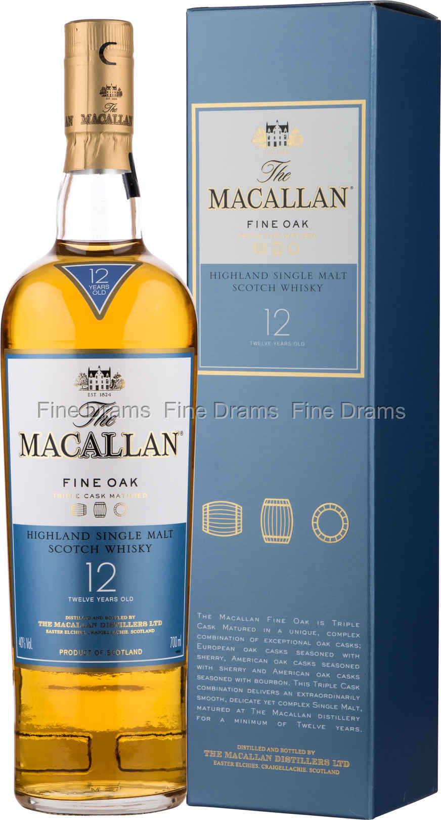 Macallan 12 Year Old Whisky Fine Oak