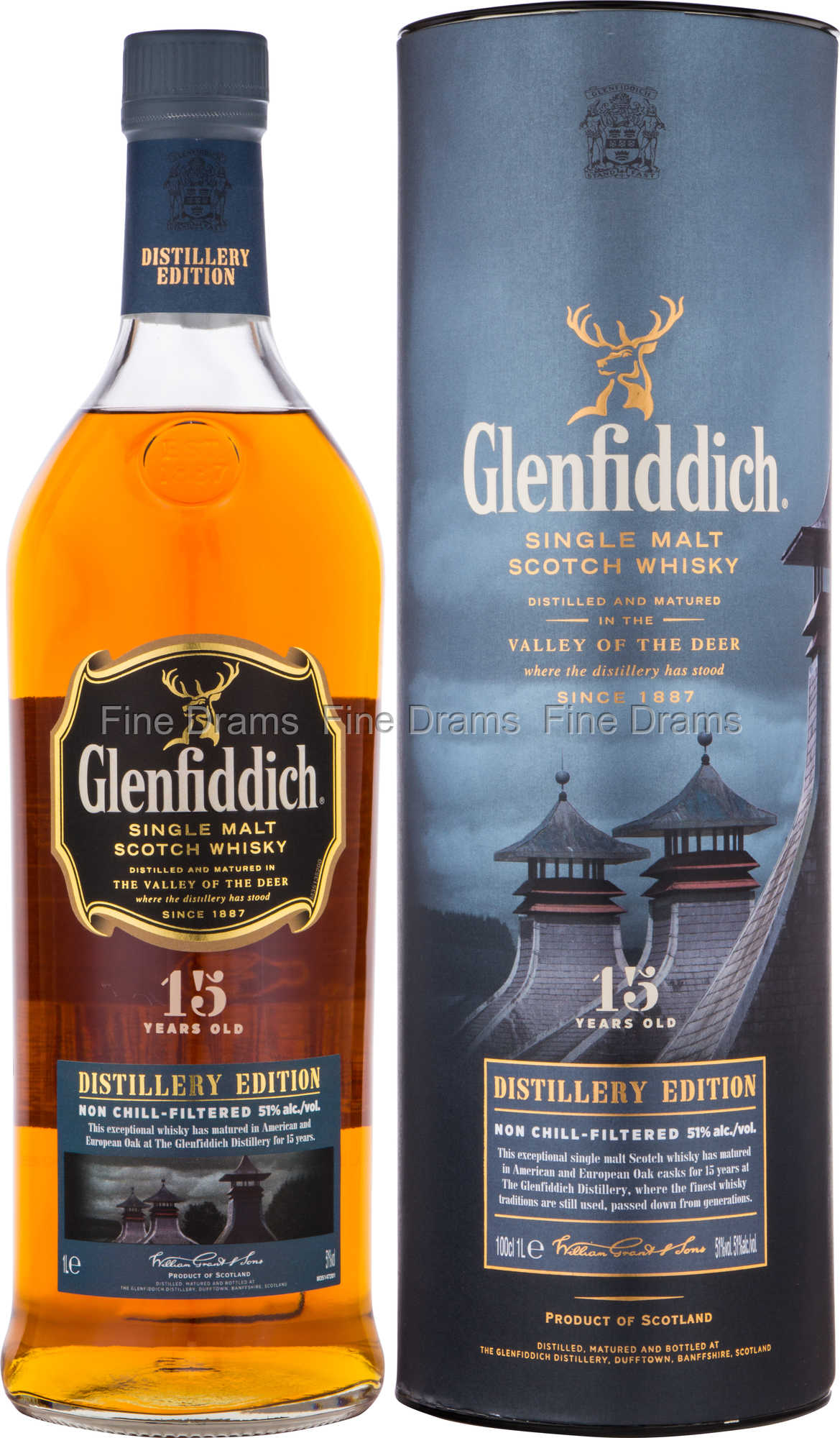 Glenfiddich 15 Year Old Distillery Edition Whisky 1 Liter