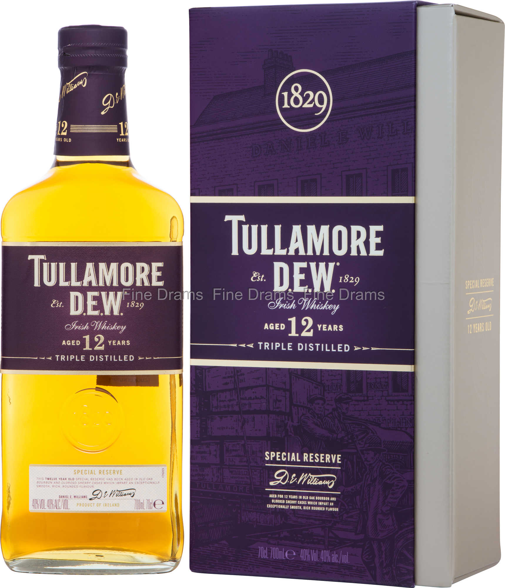 D.E.W. Year 12 Whisky Old Tullamore