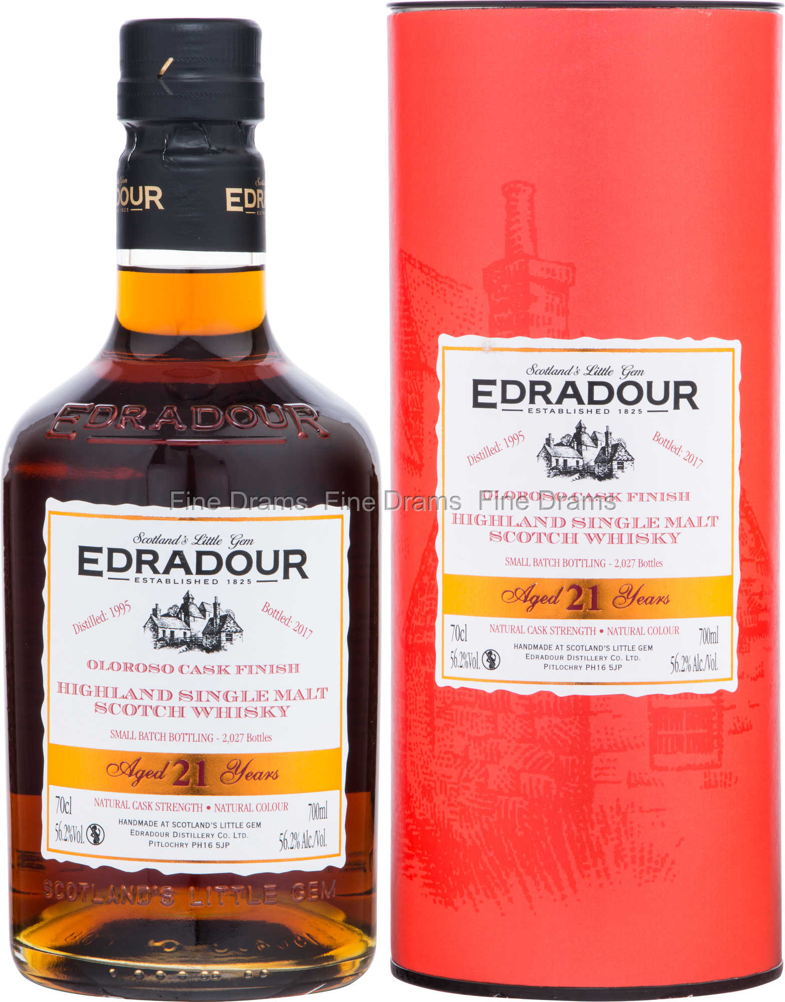Edradour 21 Year Old 1995 Oloroso Cask Finish Whisky