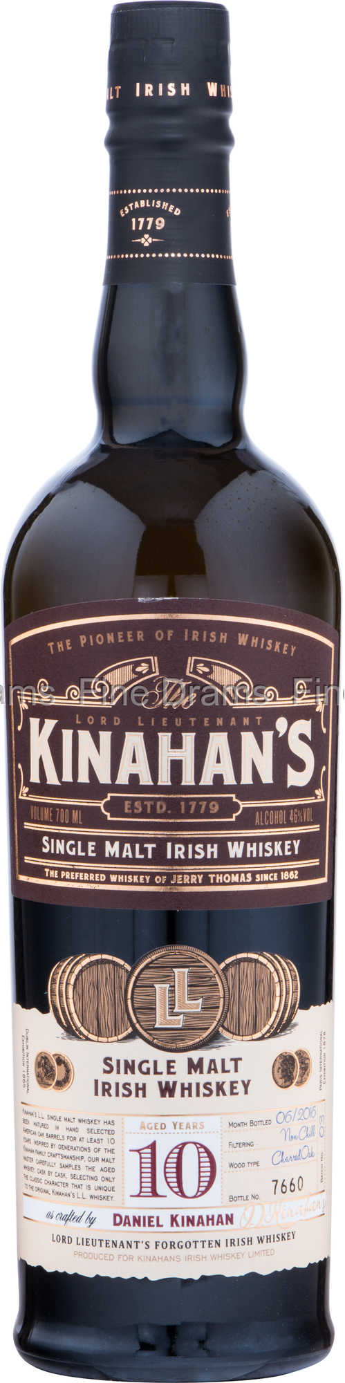 Whisky Year 10 Old Kinahan\'s
