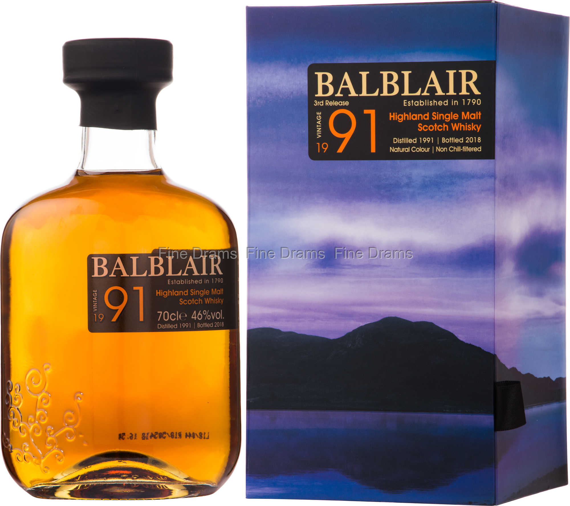 ２７年物スコッチウイスキー　BALBLAIR 1991 3rd Release Balblair 1991 3rd Release Whisky (Bottled 2018)