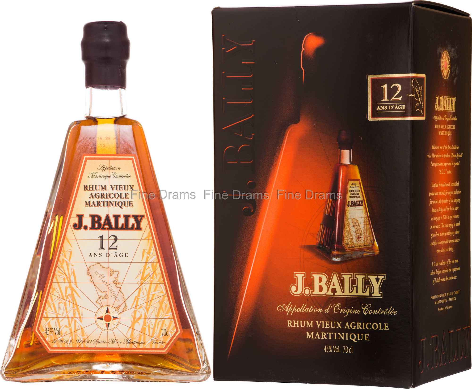 J. Bally Rhum Ambre Agricole Martiniuque 45% vol. Rum