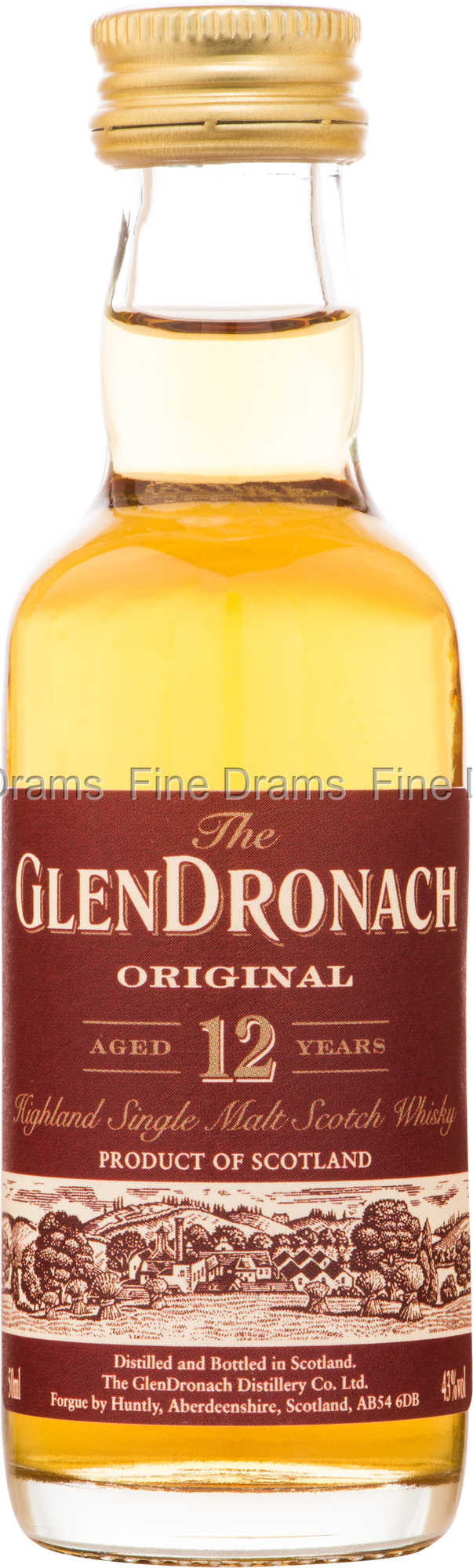 Glendronach 12 Year Old Whisky Miniature