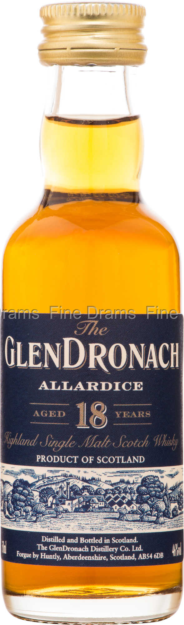 Glendronach 18 Year Old Allardice Whisky Miniature