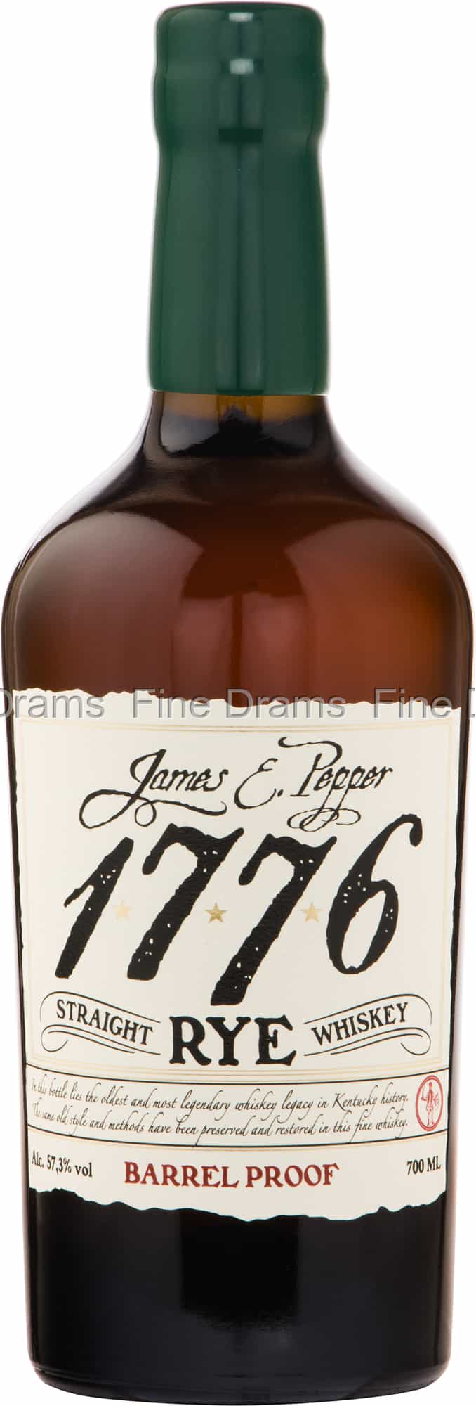 Pepper E. Rye Proof Barrel Whiskey James 1776