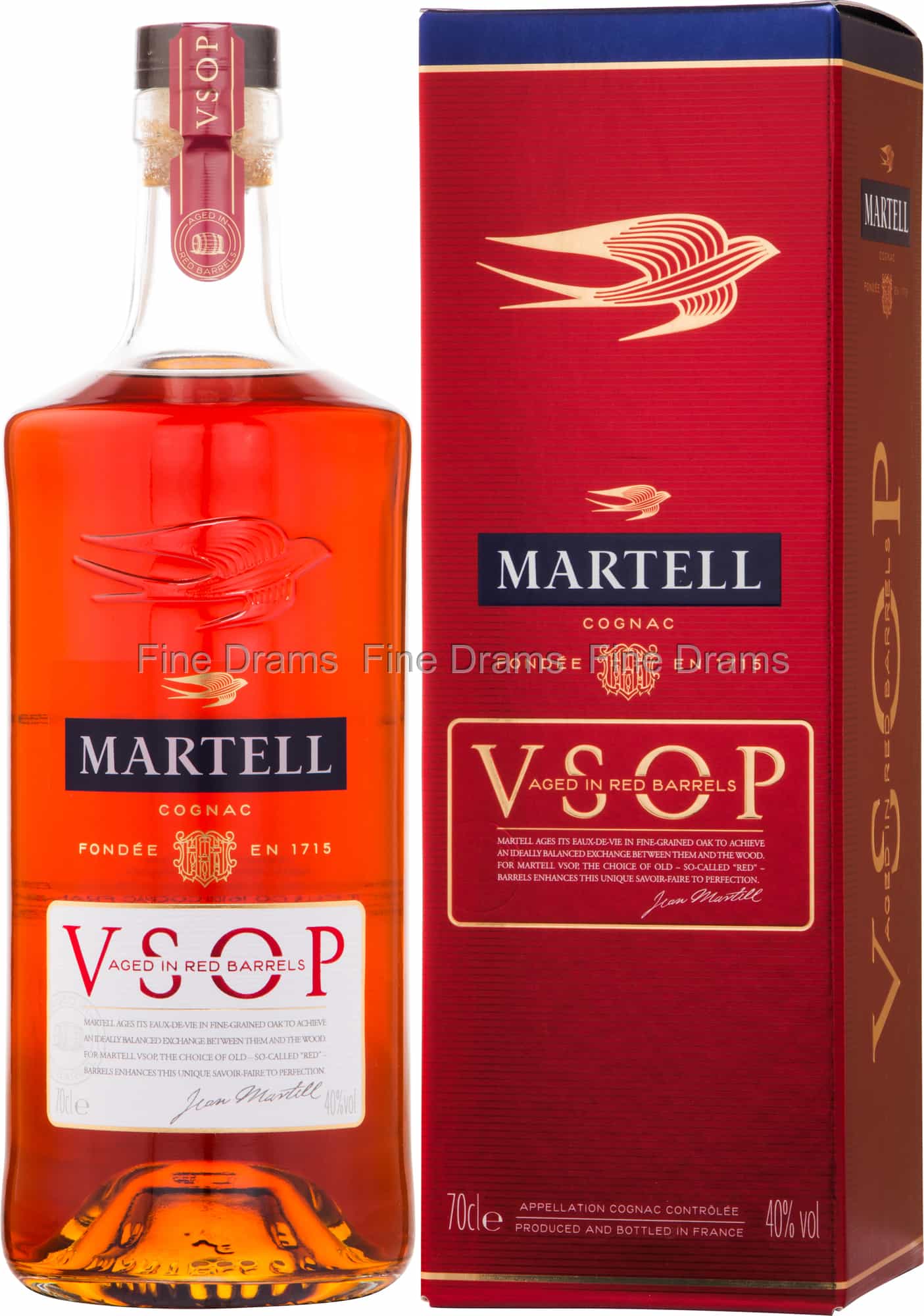 Martell VSOP Cognac Aged in Red Barrels