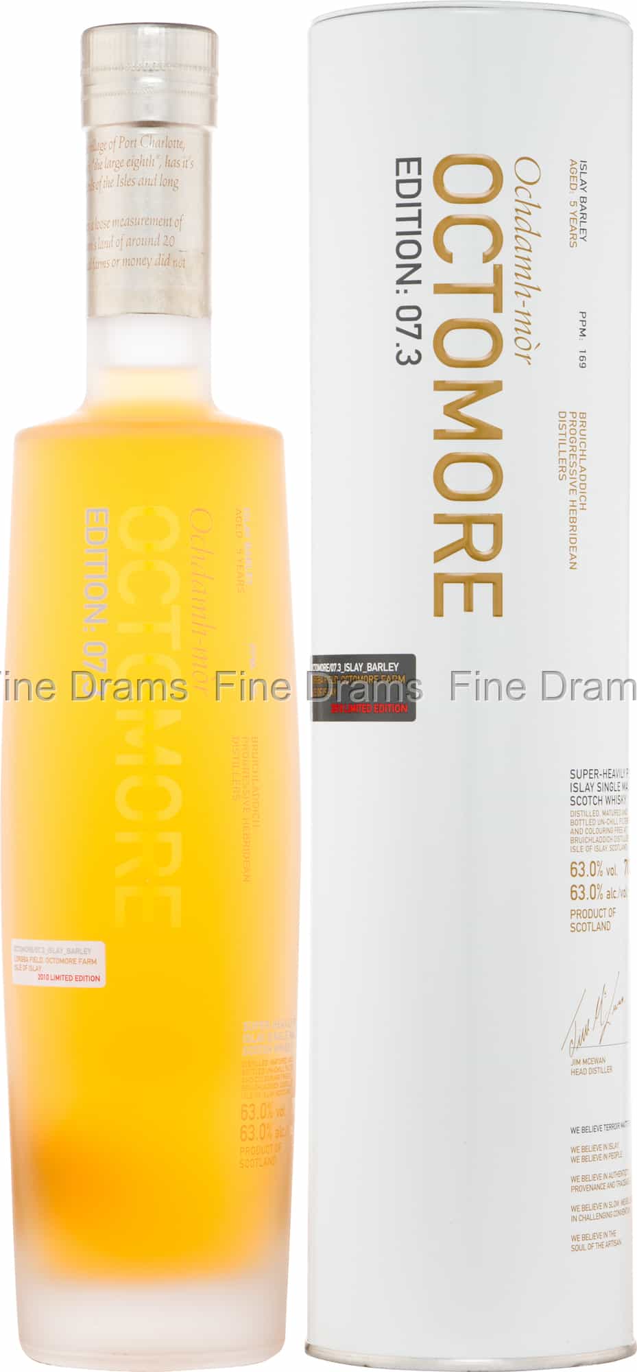 ウイスキー Octomore 07.3 700ml 63.1% 送料無料】オクトモア 2本セット 07.1 ＆ 07.3 700ml 並行品