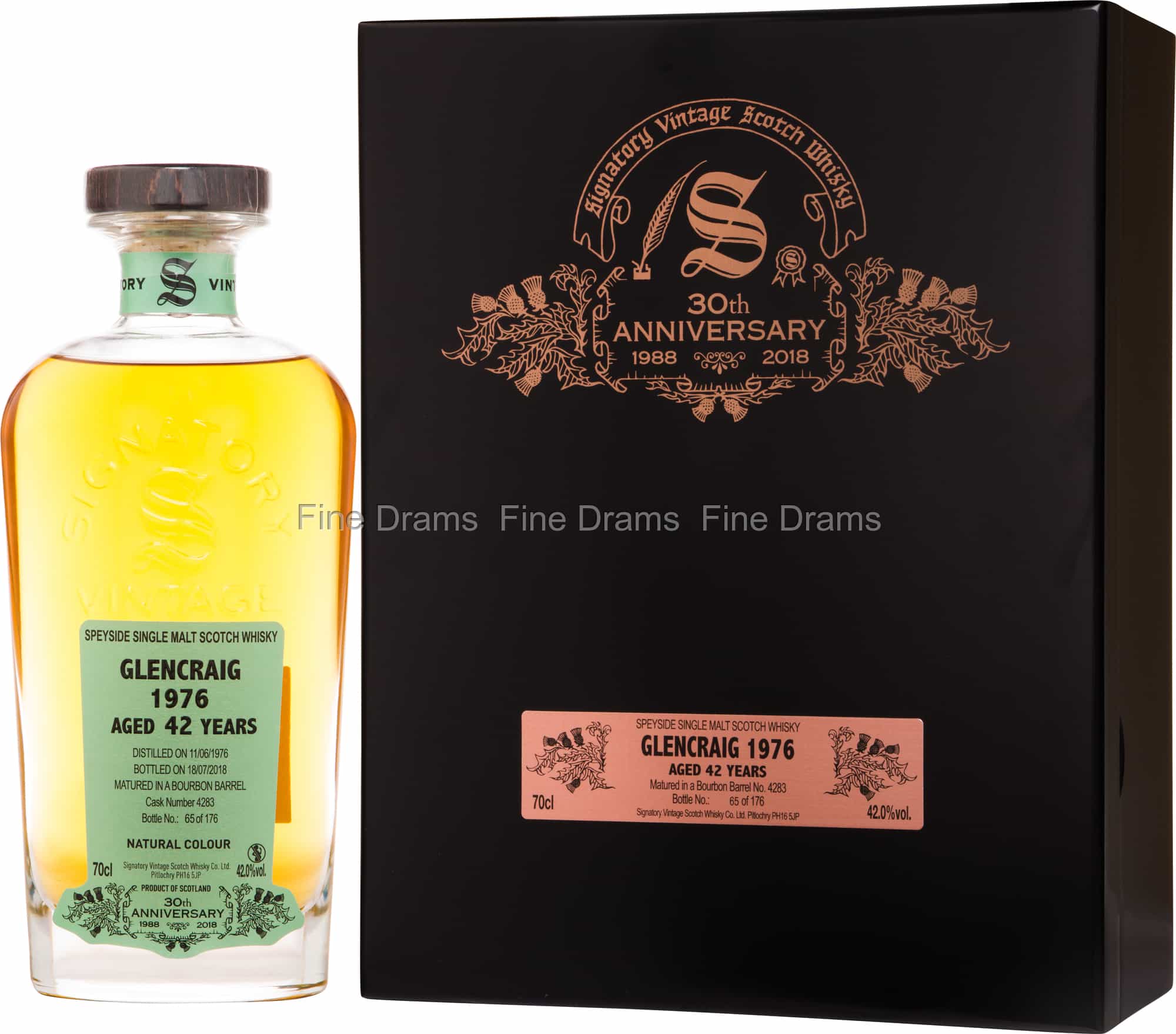 Glencraig 42 Year Old 1976 - Signatory 30th Anniversary Whisky