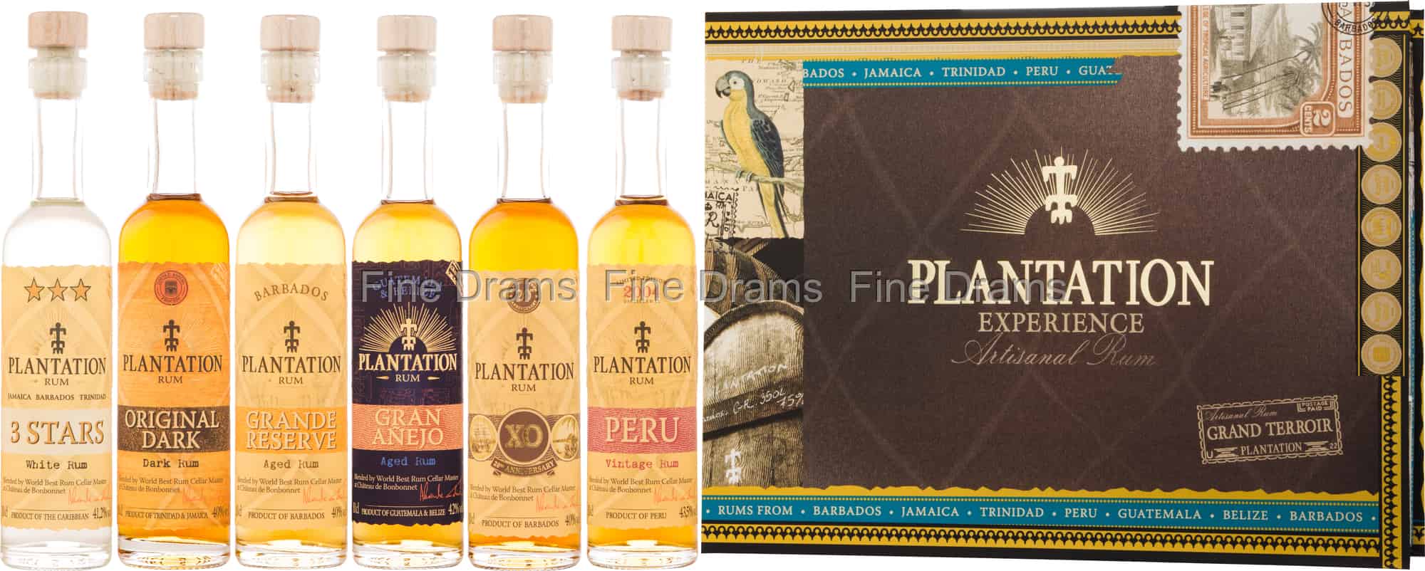 Plantation Rum Experience Gift Pack - 6 x 10 cl