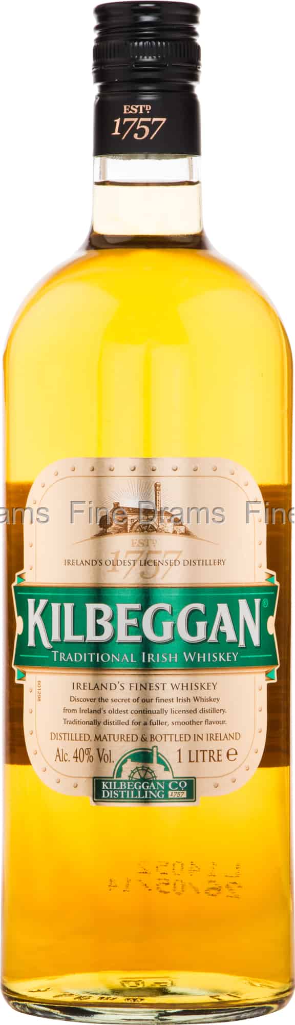 Kilbeggan Irish Whiskey (1 Liter)