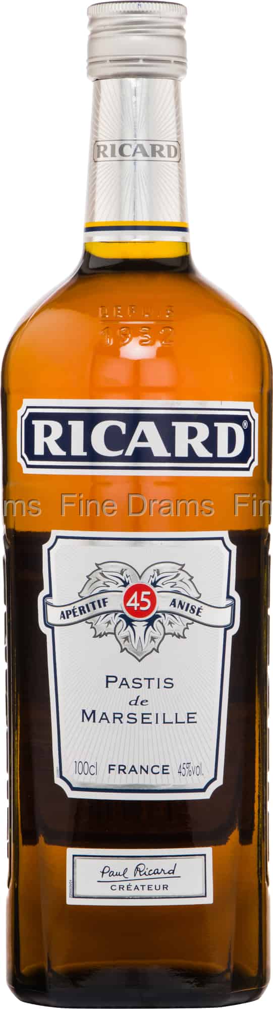 Ricard Pastis 1 Litre 1950s