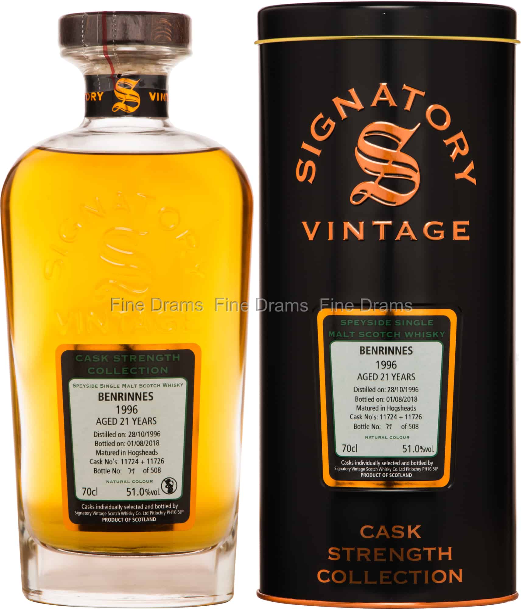 Benrinnes 21 Year Old 1996 (Cask #11724 & #11726
