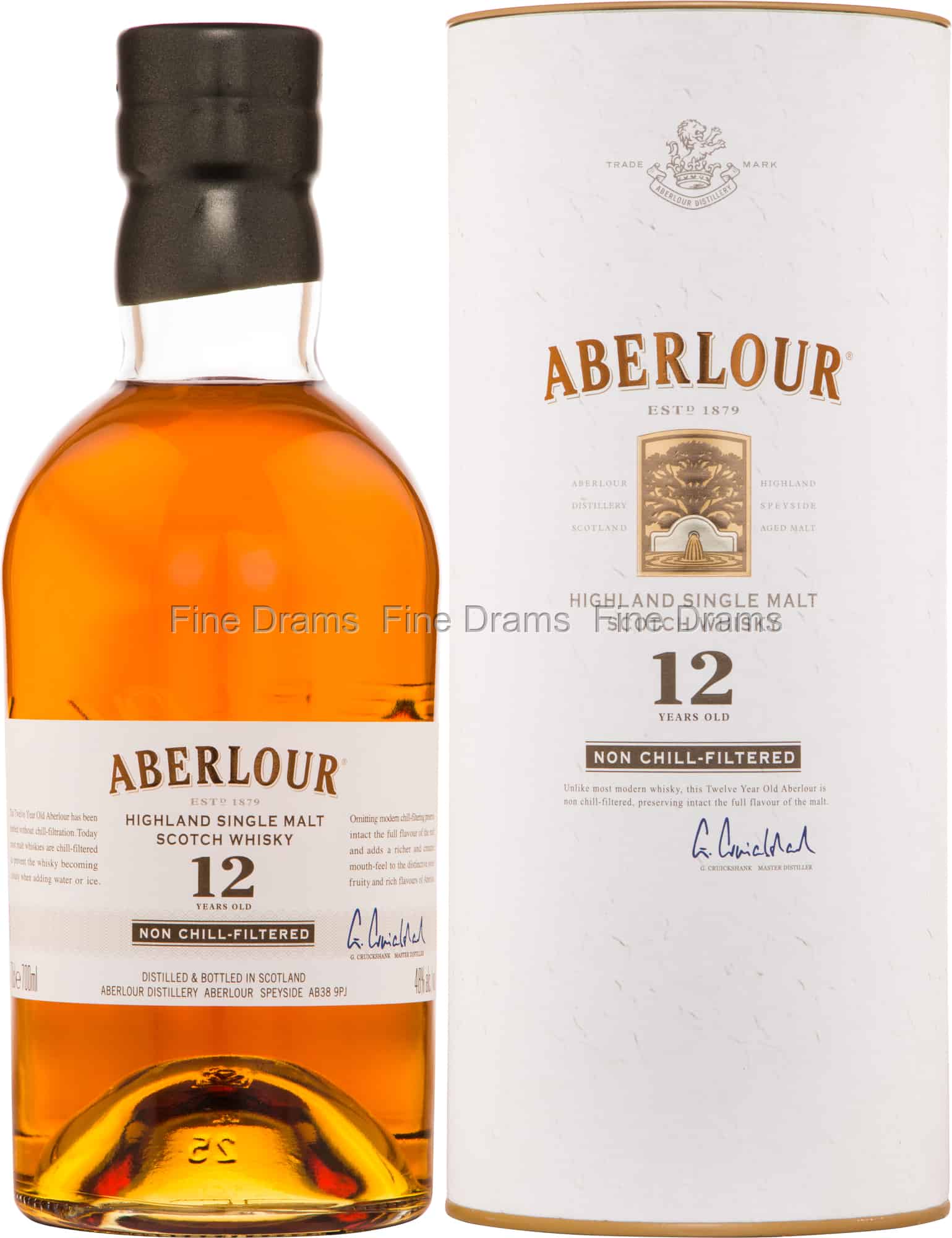 Whisky Aberlour 12 ans no chill speyside single malt scotch 48%vol 70cl