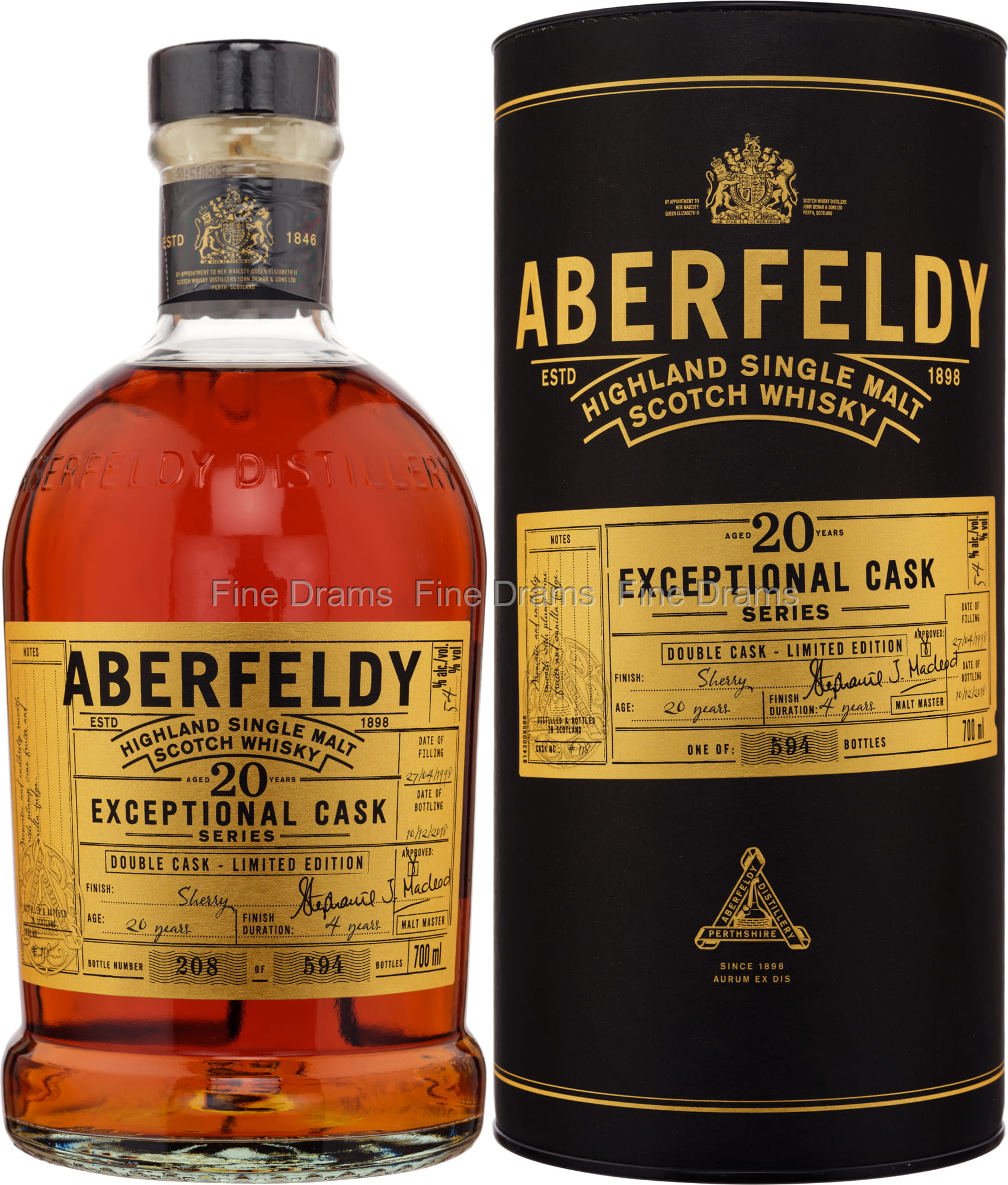 Aberfeldy 20 Year Old 1998 Whisky (Cask #118) - Exceptional Cask