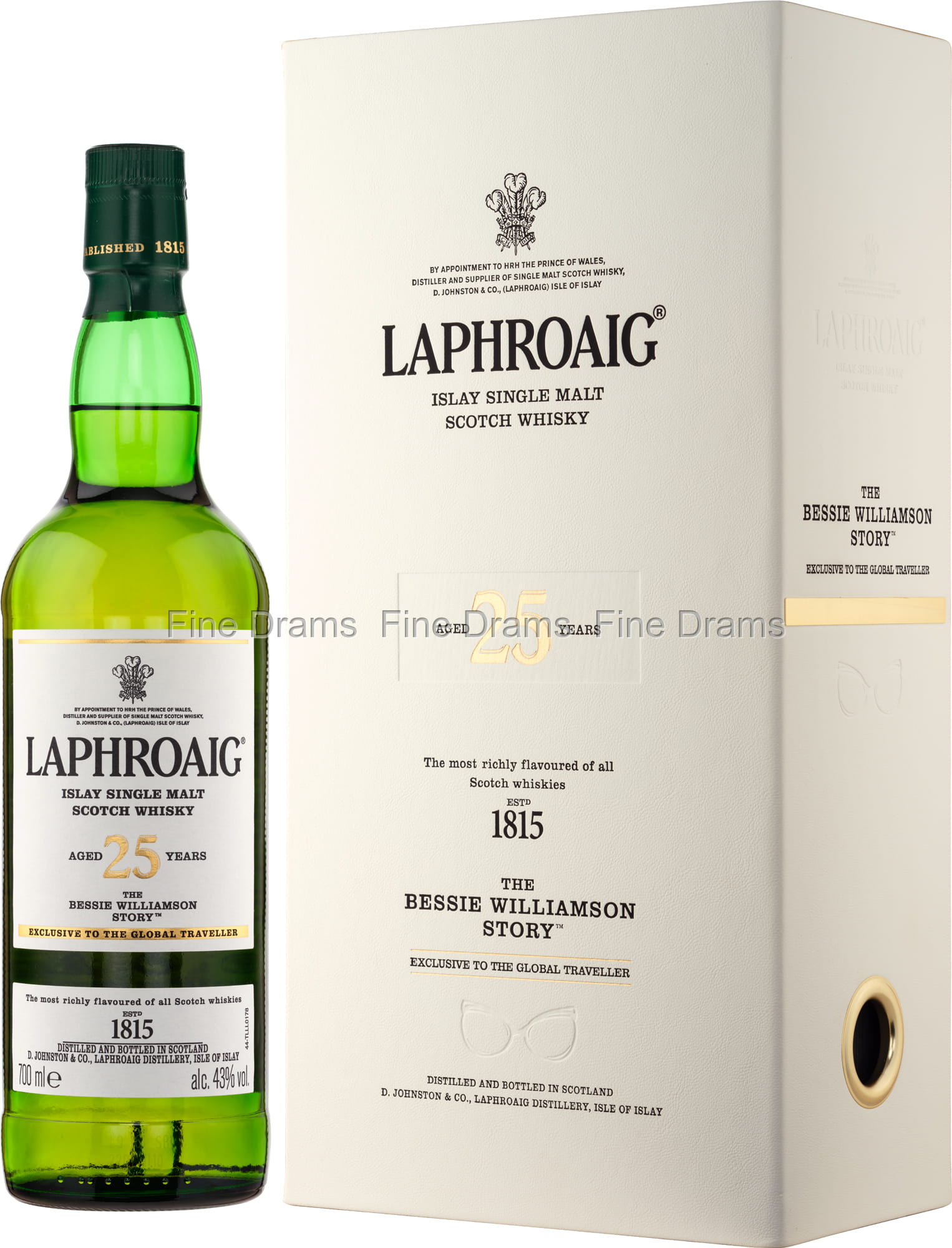 Laphroaig 25 Year Old Whisky - The Bessie Williamson