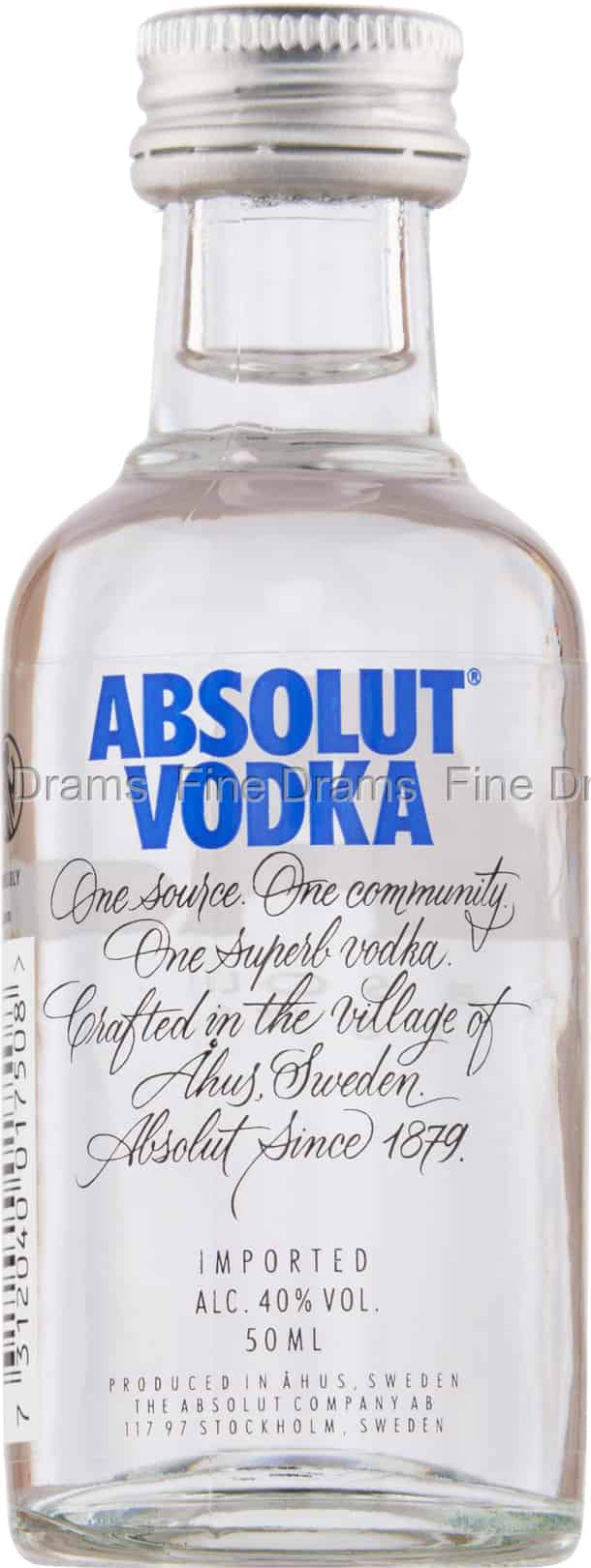Absolut Blue Vodka Miniature | Vodka