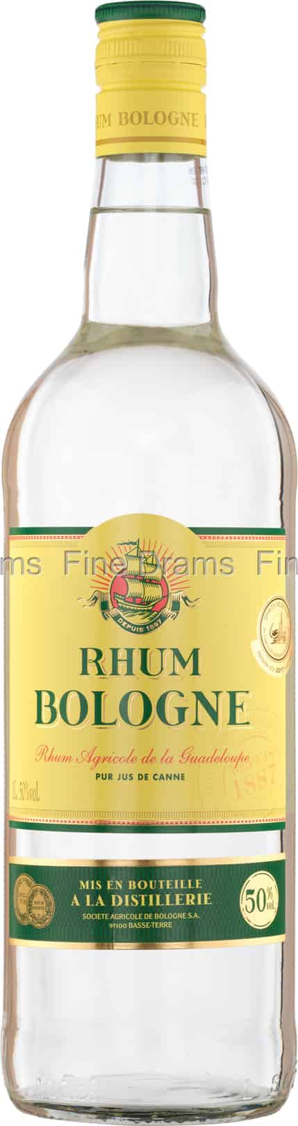 Rhum Agricole Guadeloupe Blanc 55° Distillerie Bologne - La Cave  Saint-Vincent