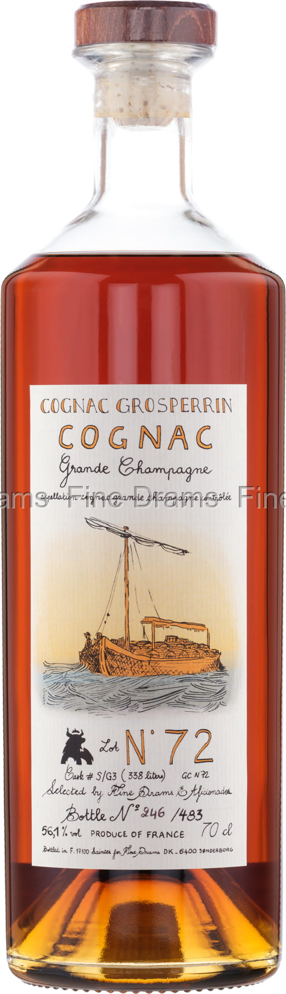 Grosperrin N°72 Grande Champagne Cognac - Aficionados x Fine Grosperrin N°72 Grande Champagne Cognac - Aficionados x Fine