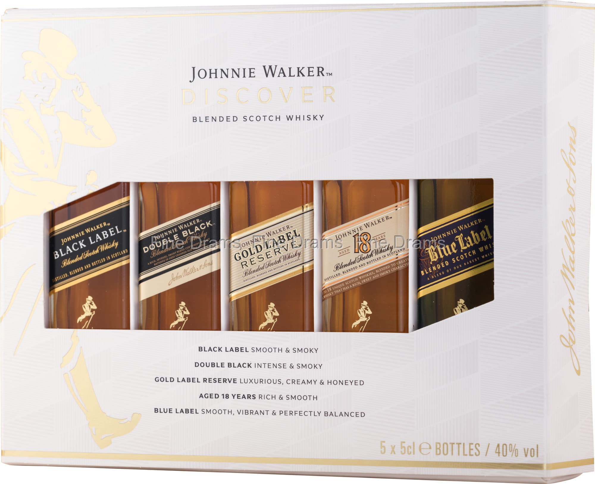 Nucleair Geduld vertraging Johnnie Walker Whisky Miniature Set - 5 x 5 cl