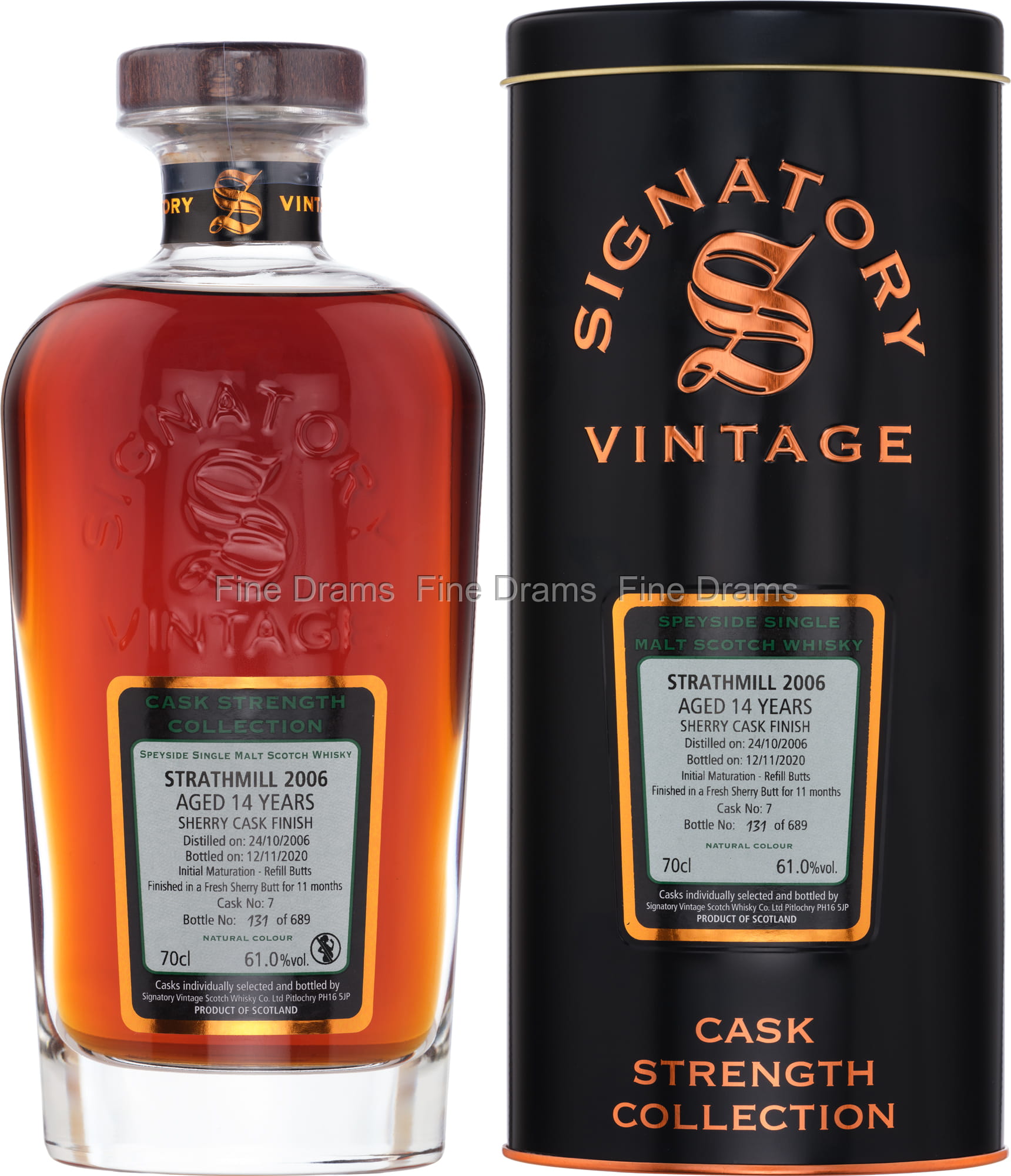 Strathmill 14 Year Old 2006 (Cask #7) - Signatory Cask Strength