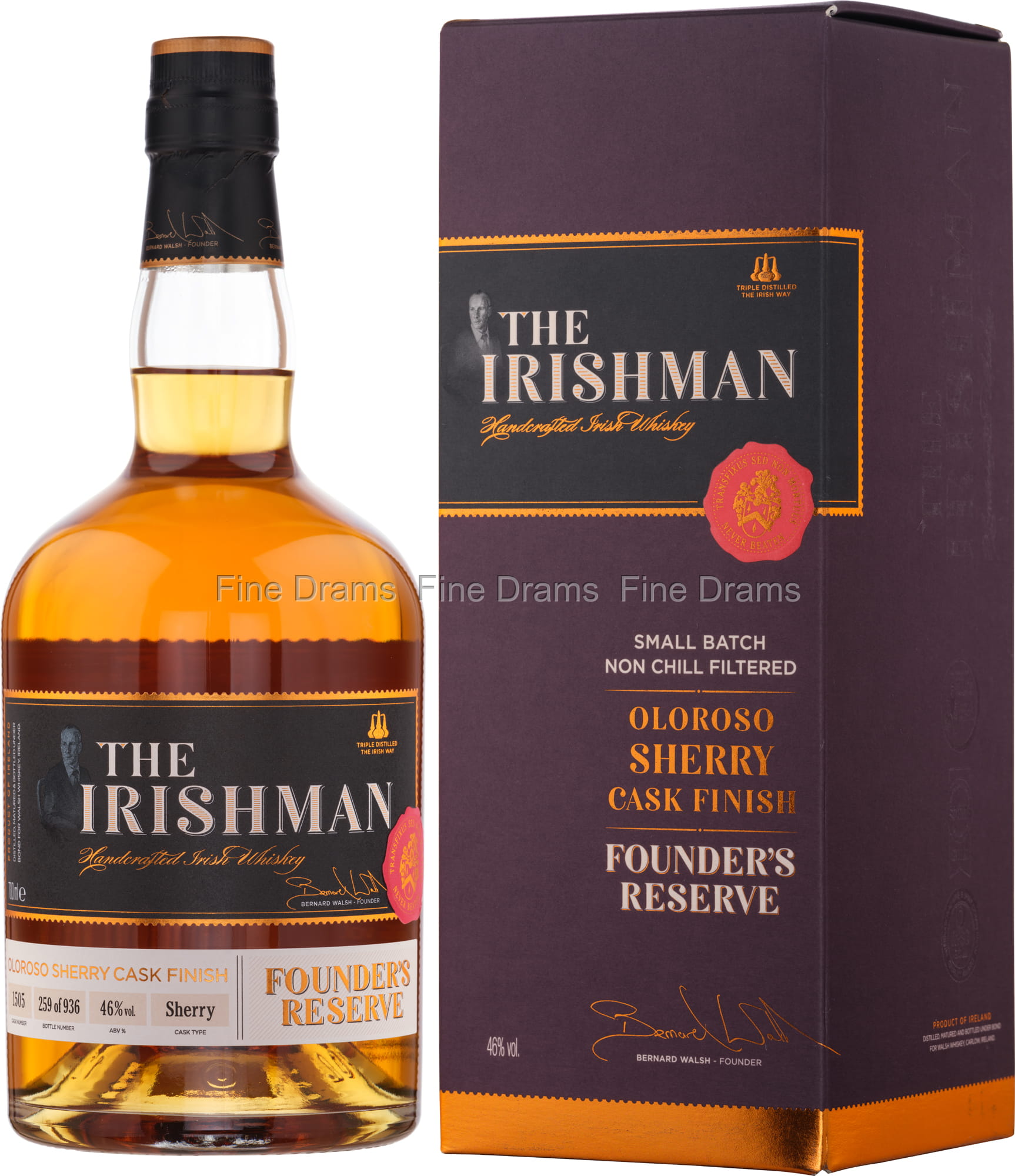 The Irishman Founder's Reserve Oloroso Sherry Cask Finish Whiskey