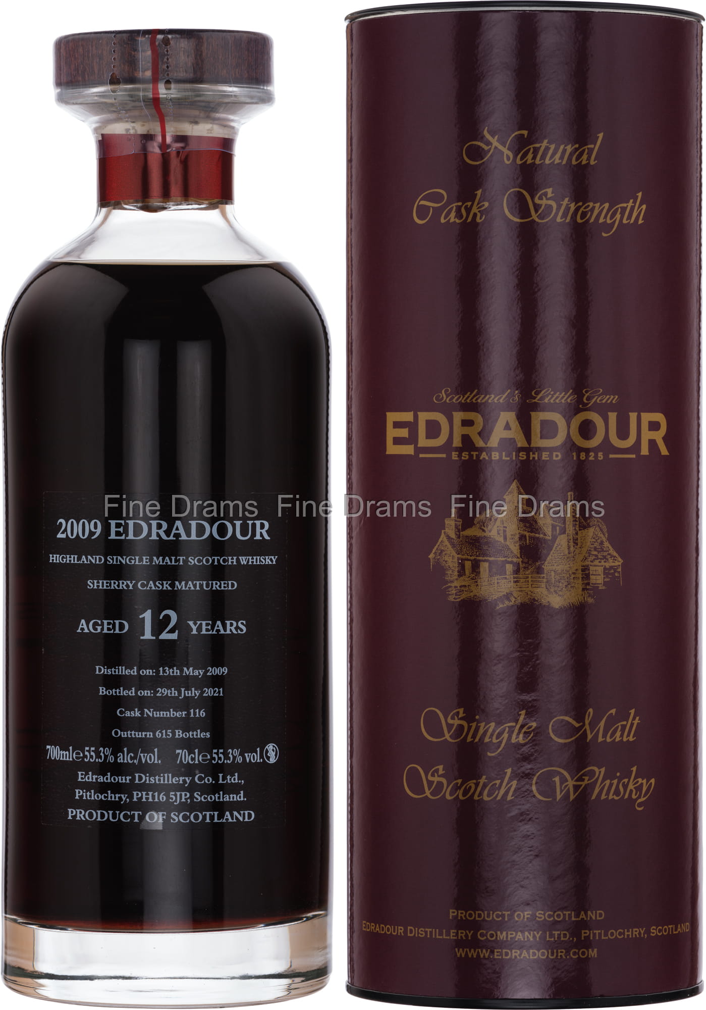 Edradour 12 Year Old 2009 Sherry (Cask #116) - Ibisco Decanter