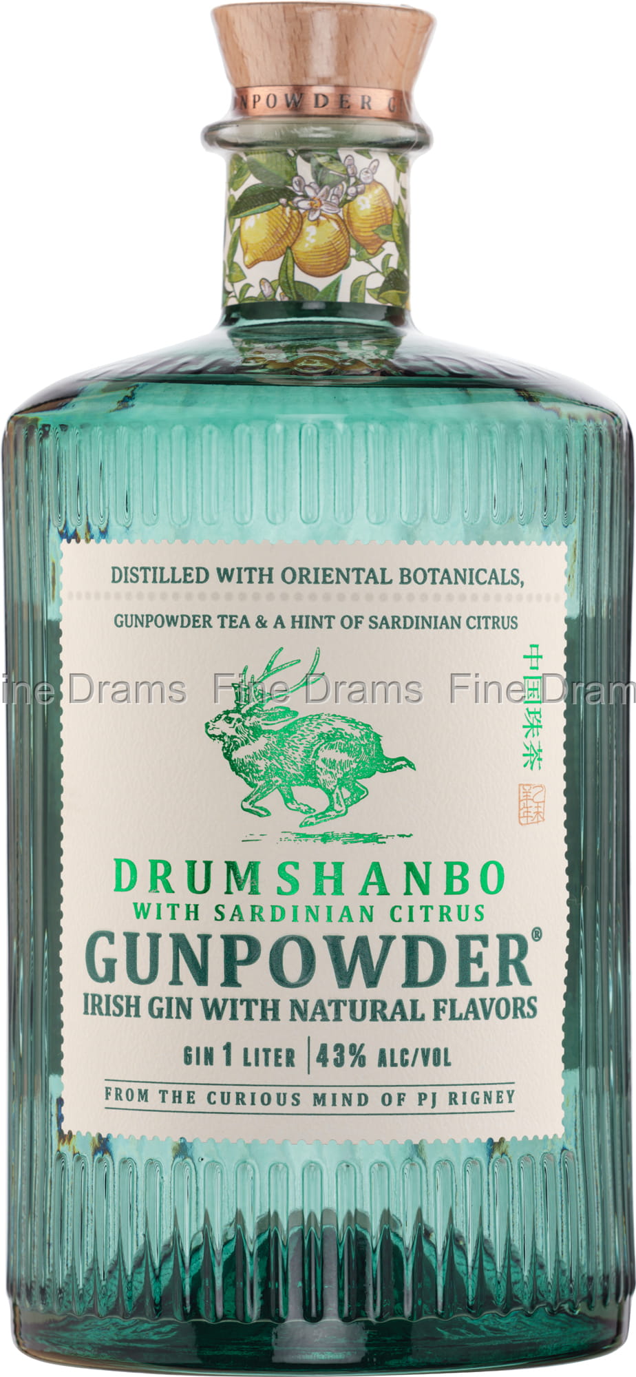 Drumshanbo Sardinian Citrus Gunpowder Irish Gin (1 Liter)