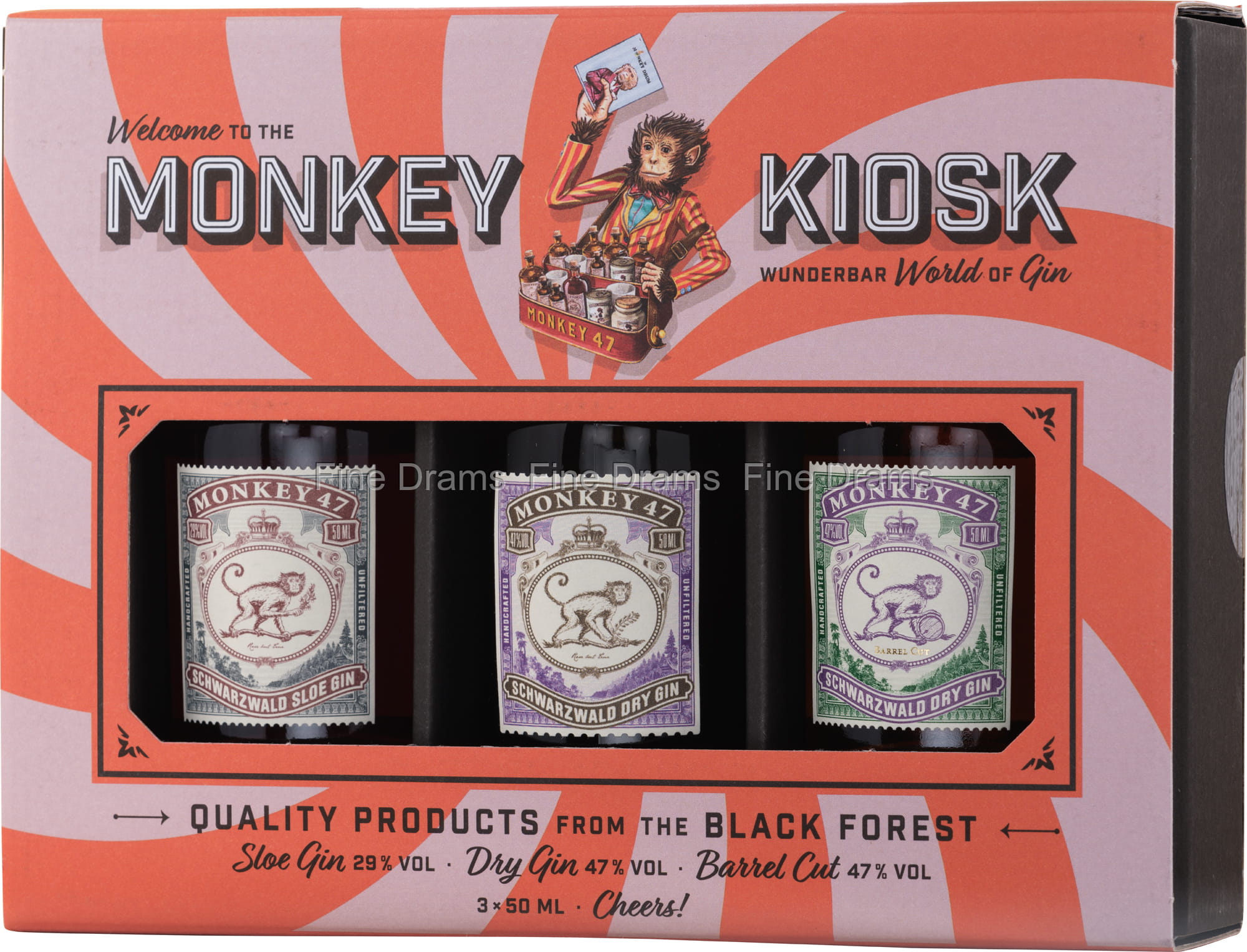 Monkey 47 Kiosk Miniature Set - 3 x 5 cl