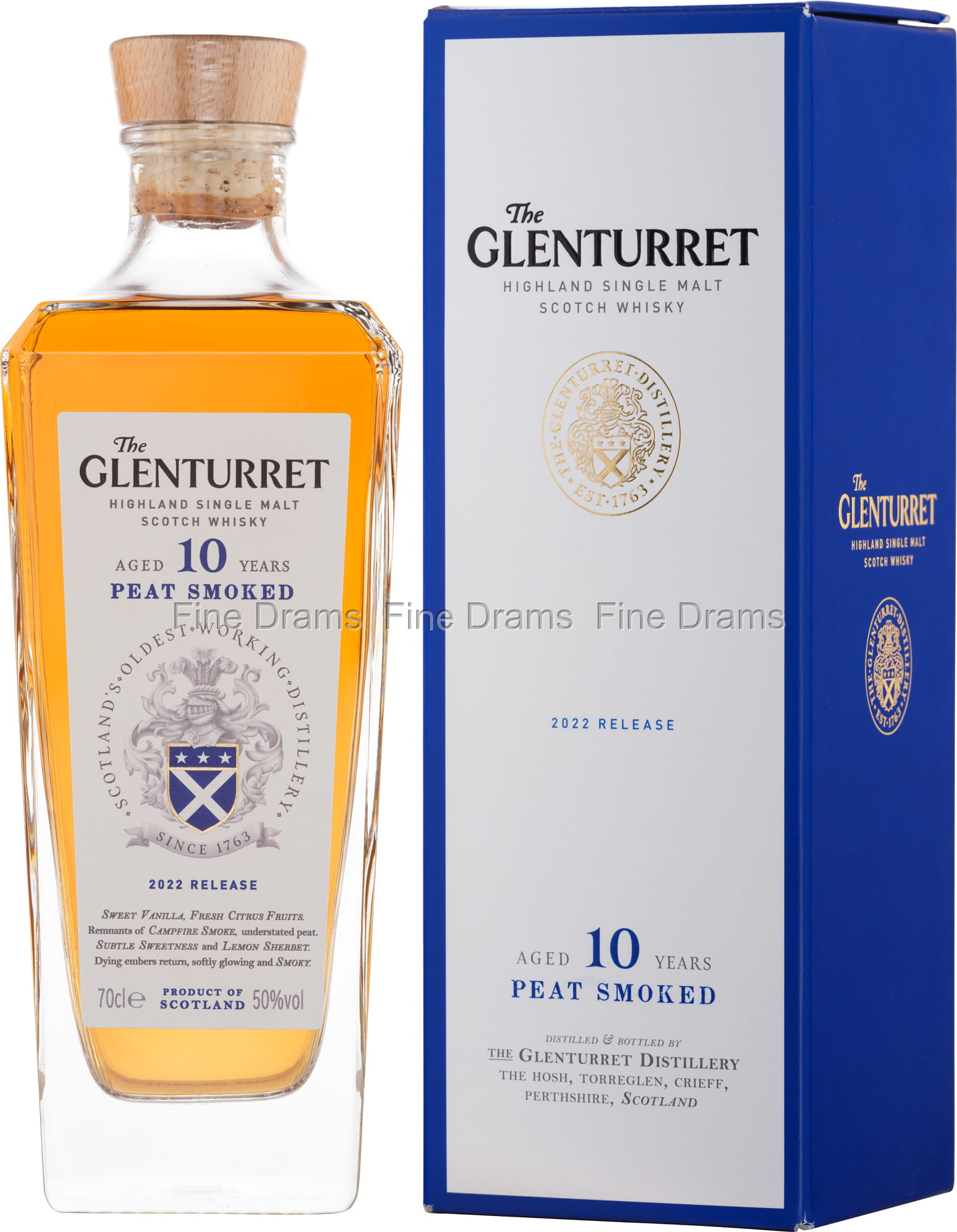 Glenturret 10 Year Old Peat Smoked Whisky - 2022 Release