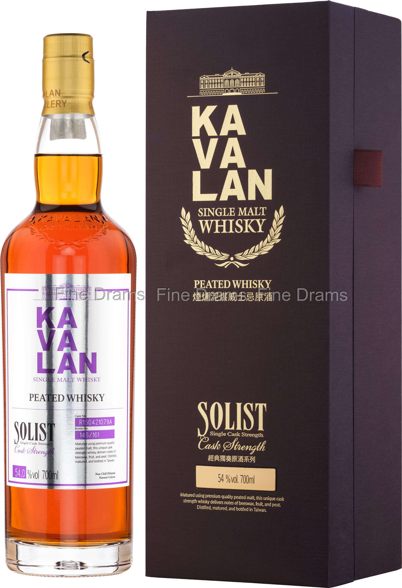 Kavalan Solist Peated Whisky (Cask #R150421079A)