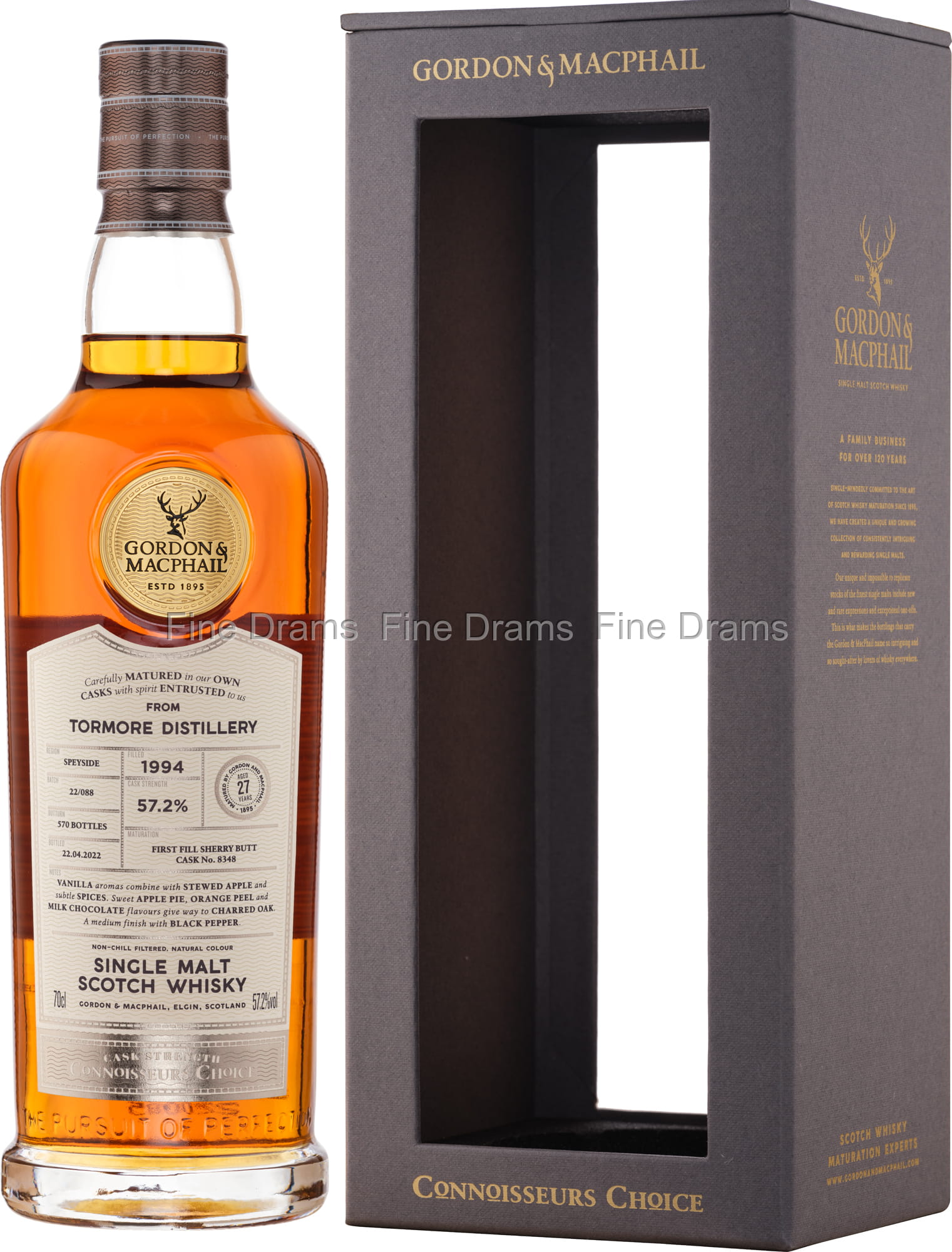 ウイスキー Mackillop's Choice Tormore 1994 Tormore 27 Year Old 1994 (Cask #8348) - Connoisseurs Choice