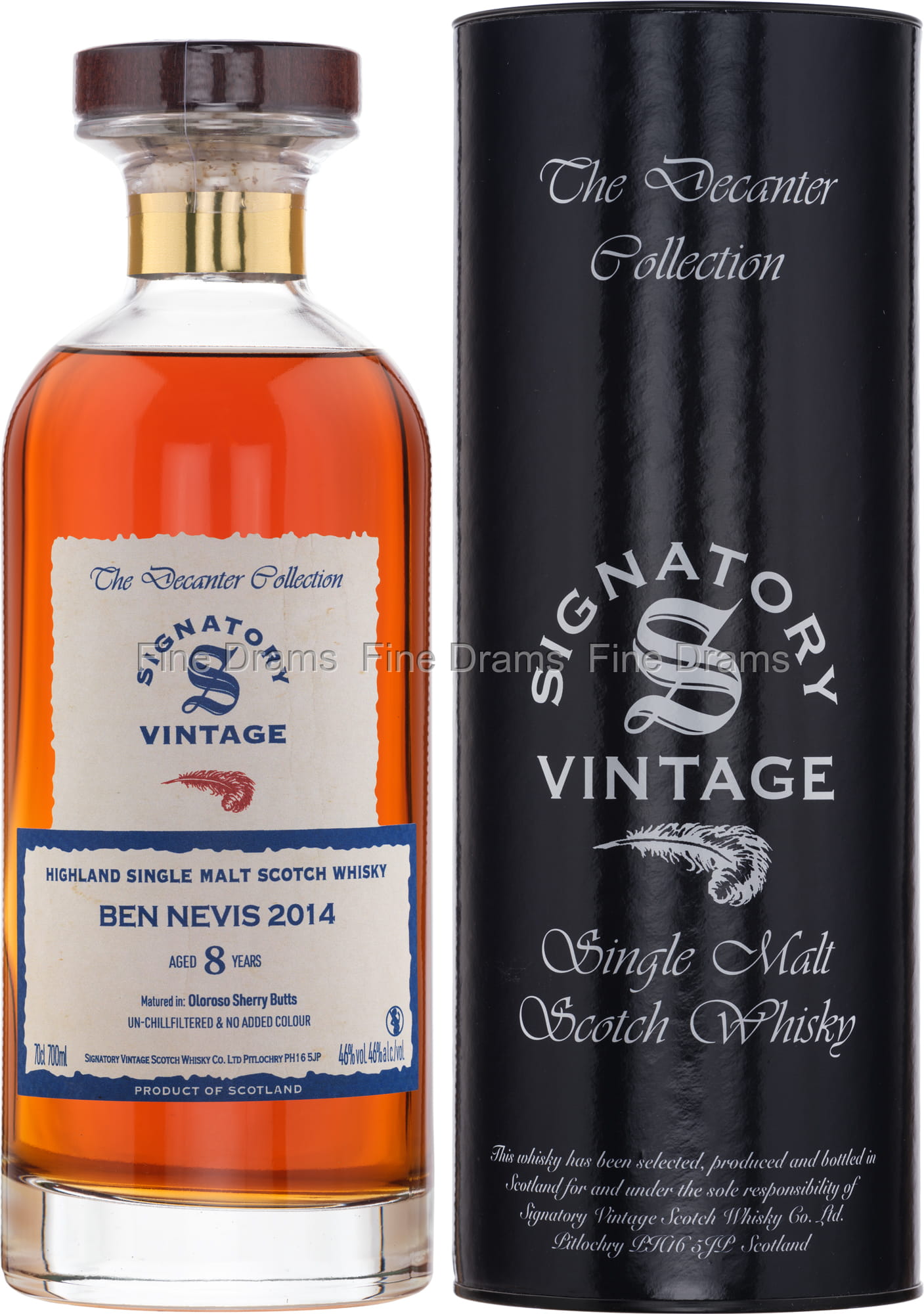 Ben Nevis 2014 8years ベンネヴィス8年 Ben Nevis 8 Year Old 2014 - Signatory Ibisco Decanter