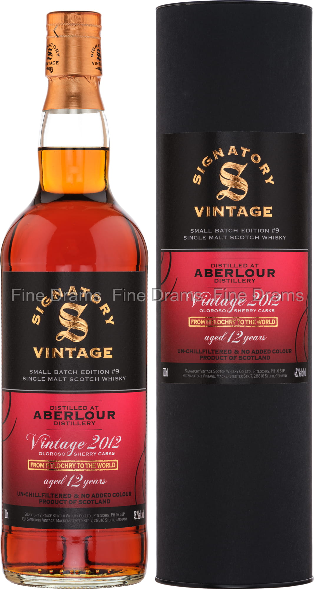 Aberlour 12 Year Old 2012 Small Batch Edition #9 - Signatory Vintage