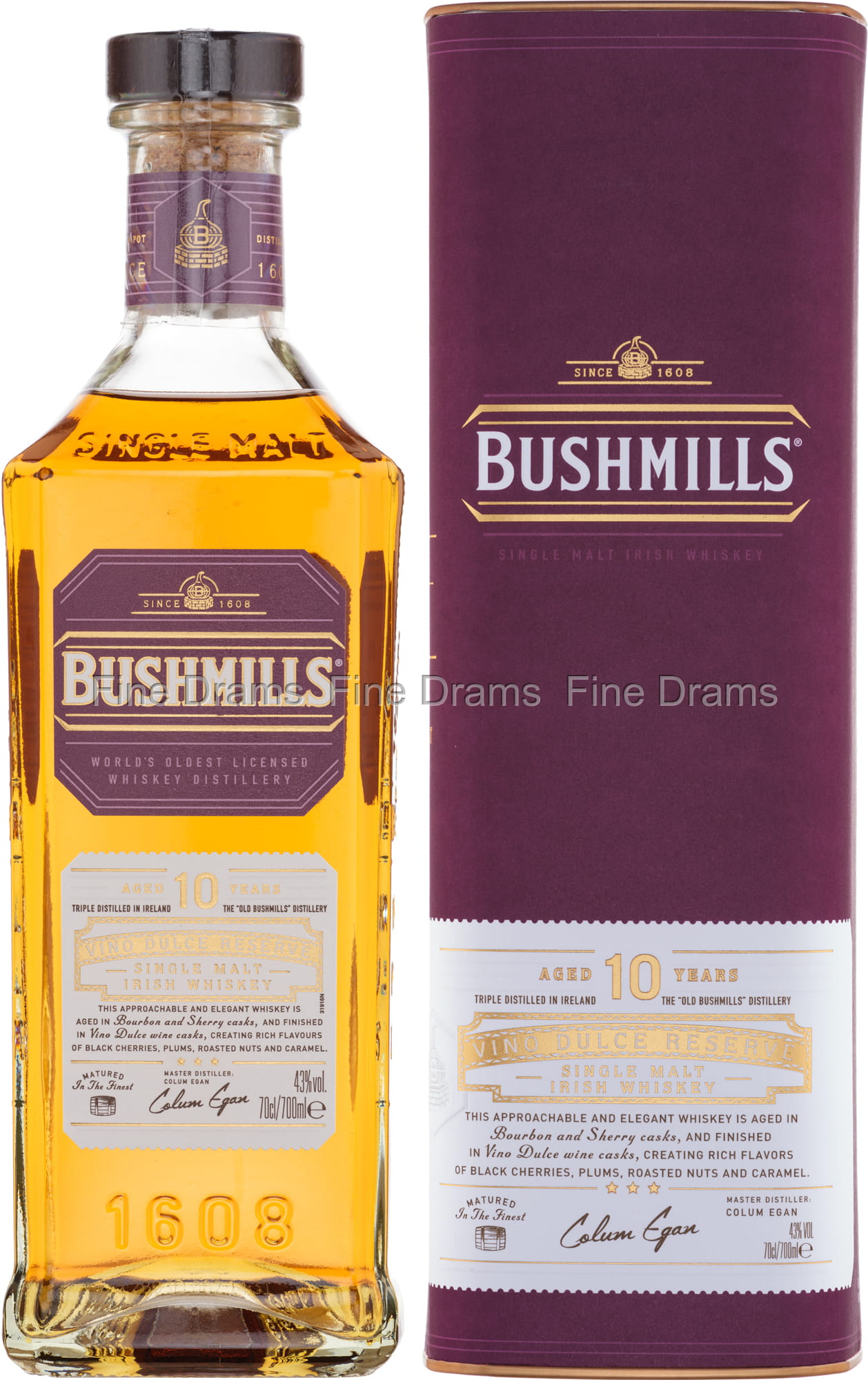 Bushmills 10 Year Old Vino Dulce Reserve Whiskey