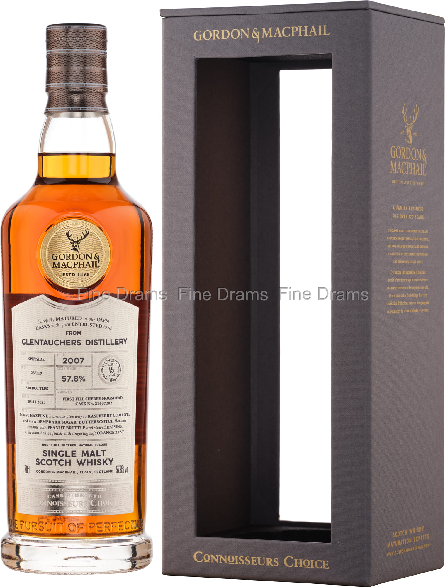 Glentauchers 15 Year Old 2007 (Cask #21607202) - Connoisseurs 