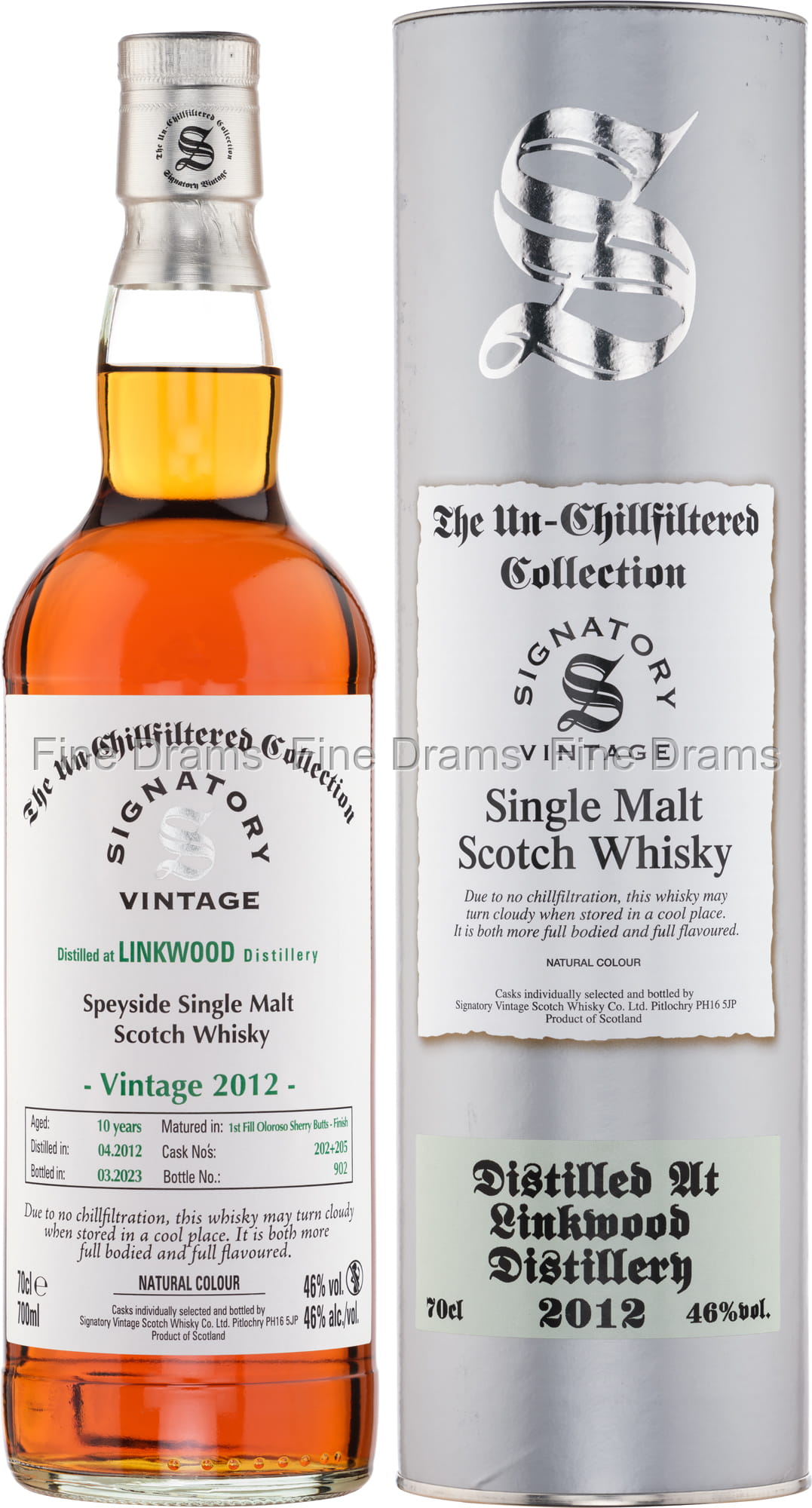 Linkwood 11 Year Old 2012 (Cask #202 & #205) - Signatory Un