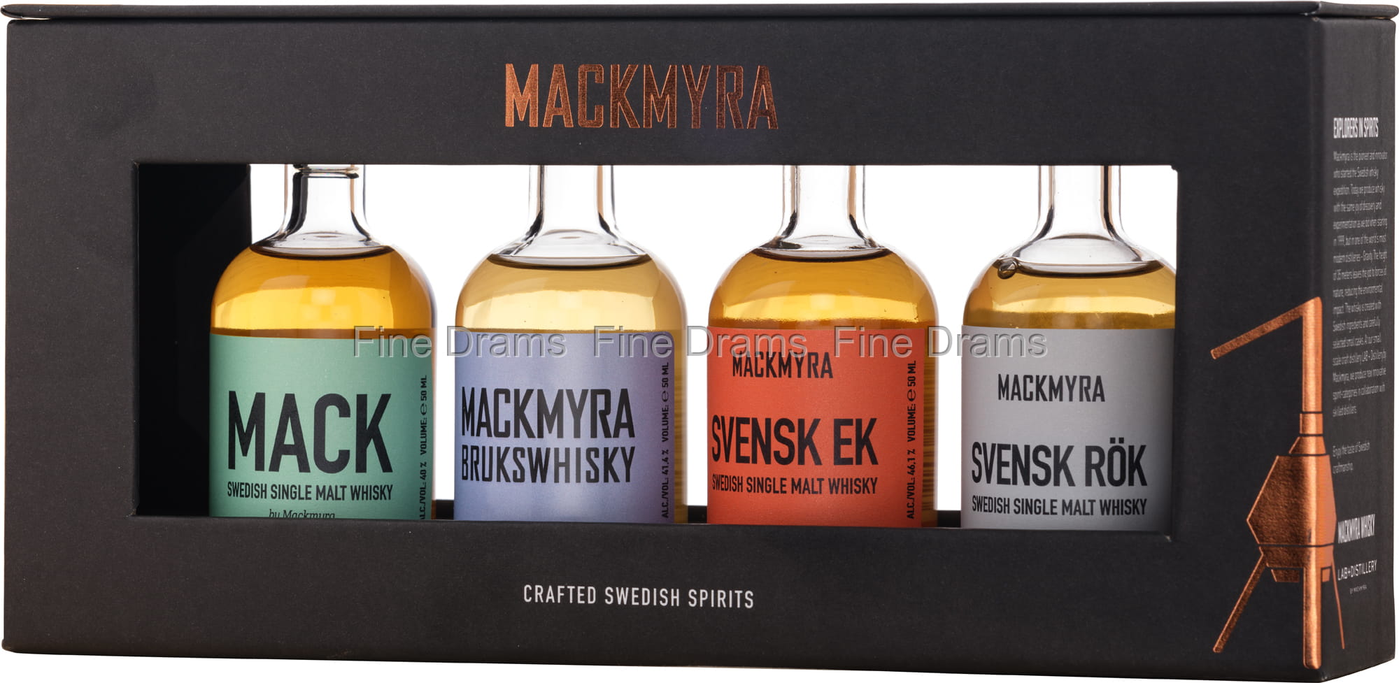 Mackmyra Classic Collection Whisky Miniature Set - 4 x 5 cl